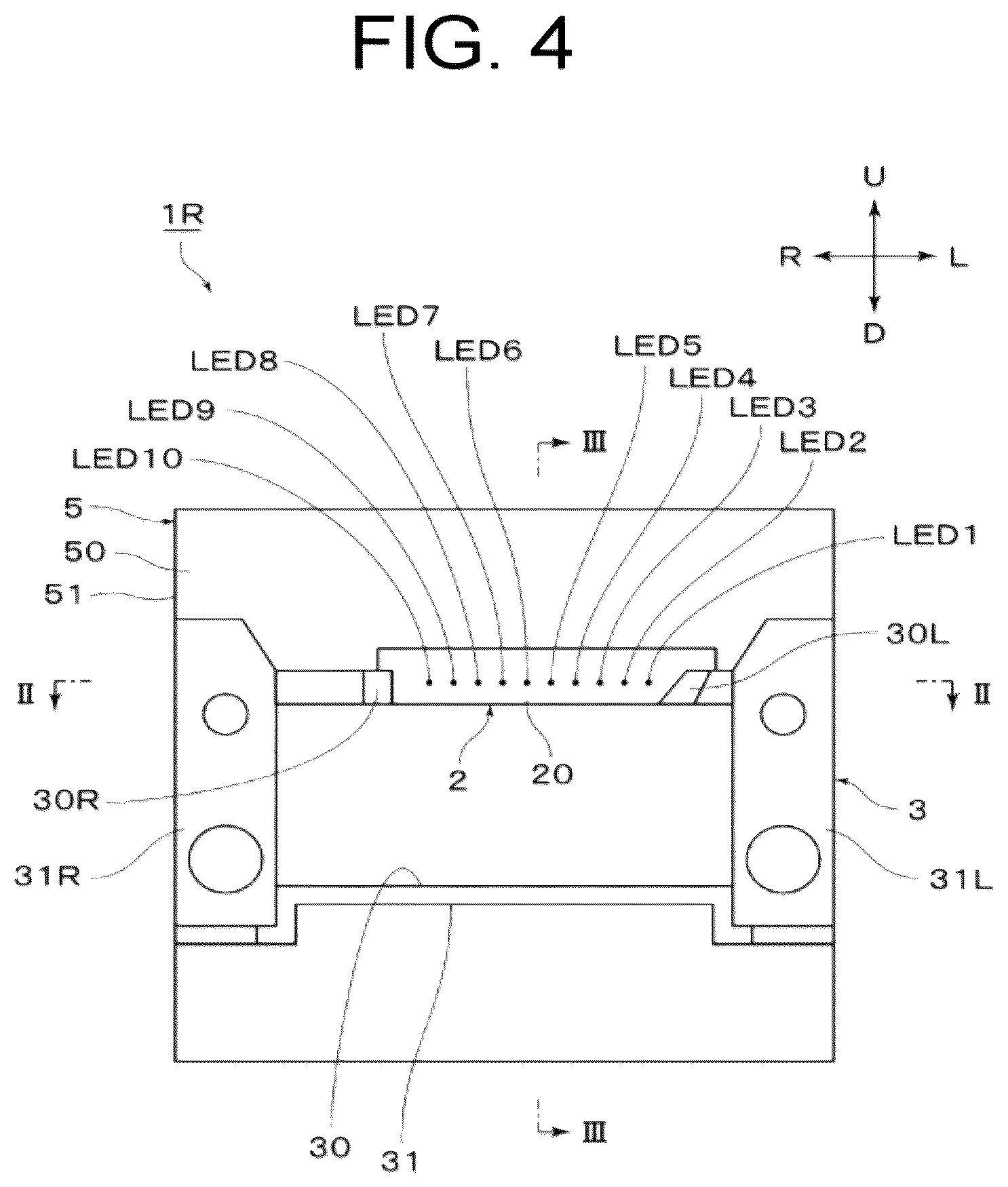 Patent US12410899 Figure 4 – Lamp unit for vehicular headlamp, and vehicular headlamp