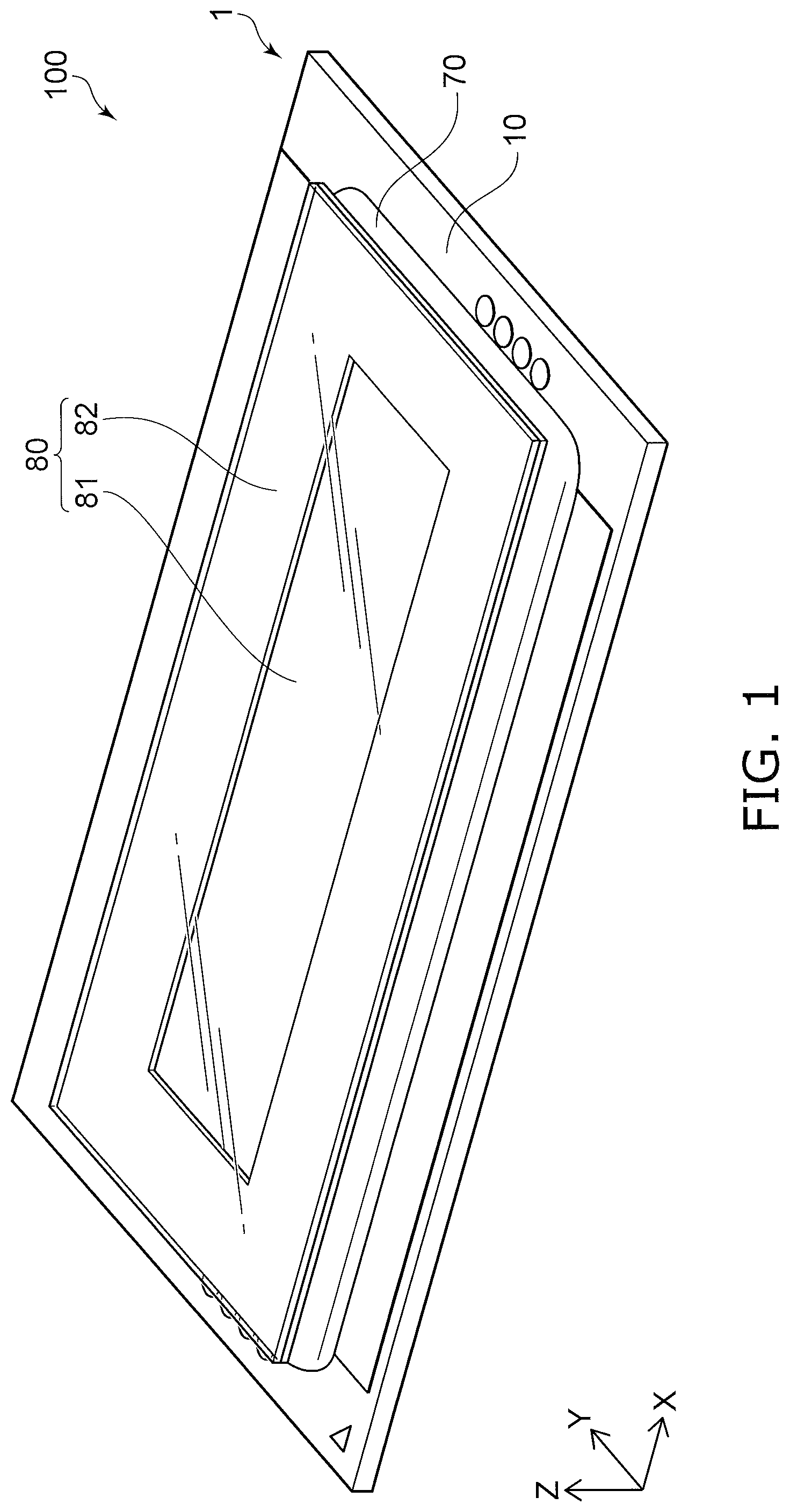Patent US12410900 — Light-emitting module — Figure 1