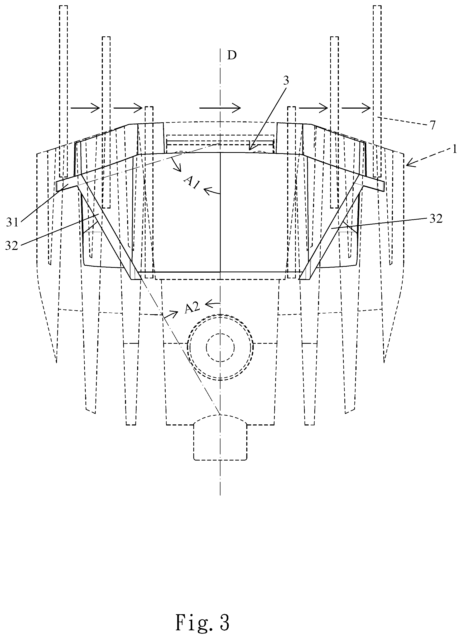 Patent US12410902 Figure 3 – Vehicle lamp