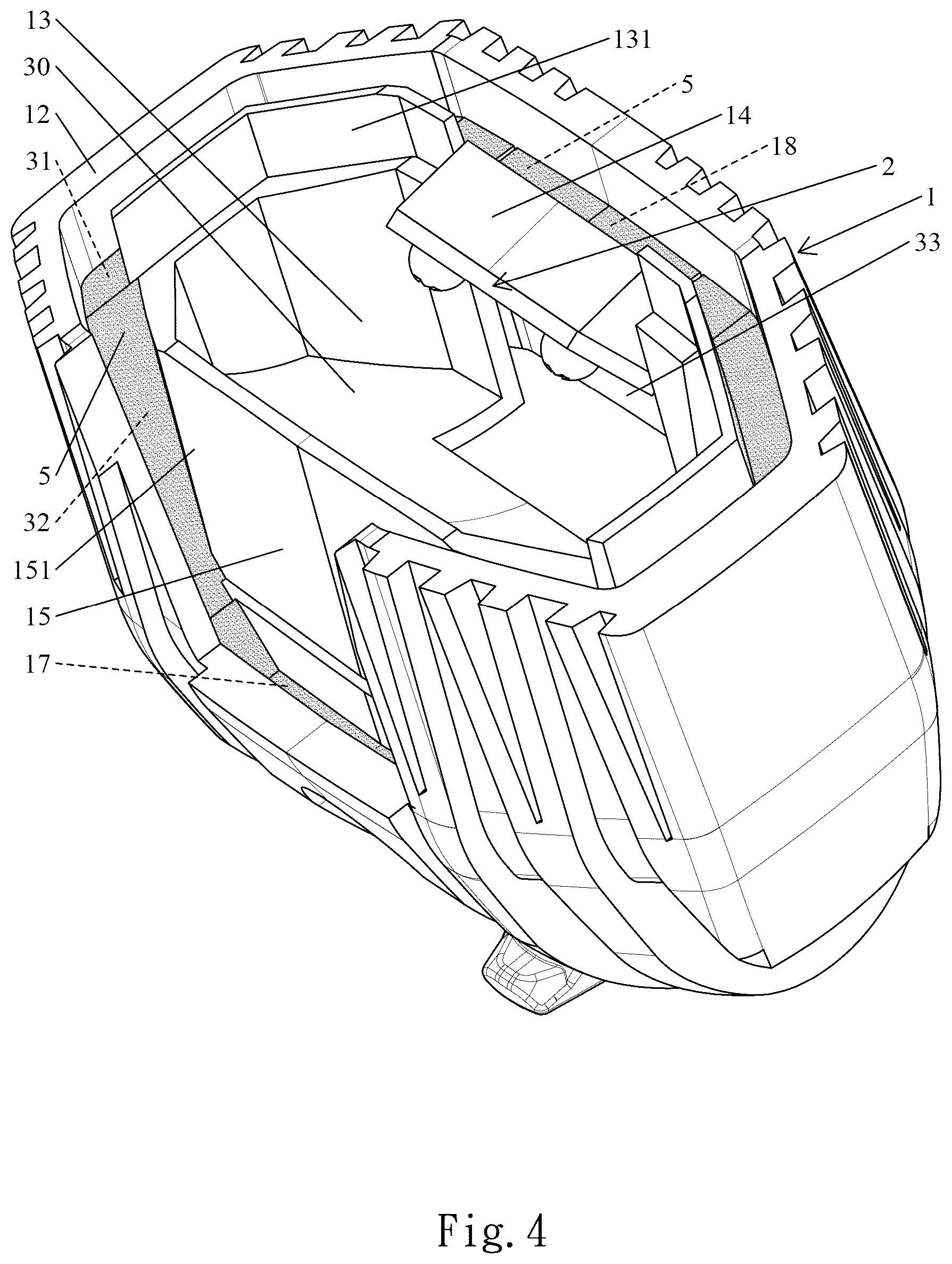 Patent US12410902 Figure 4 – Vehicle lamp