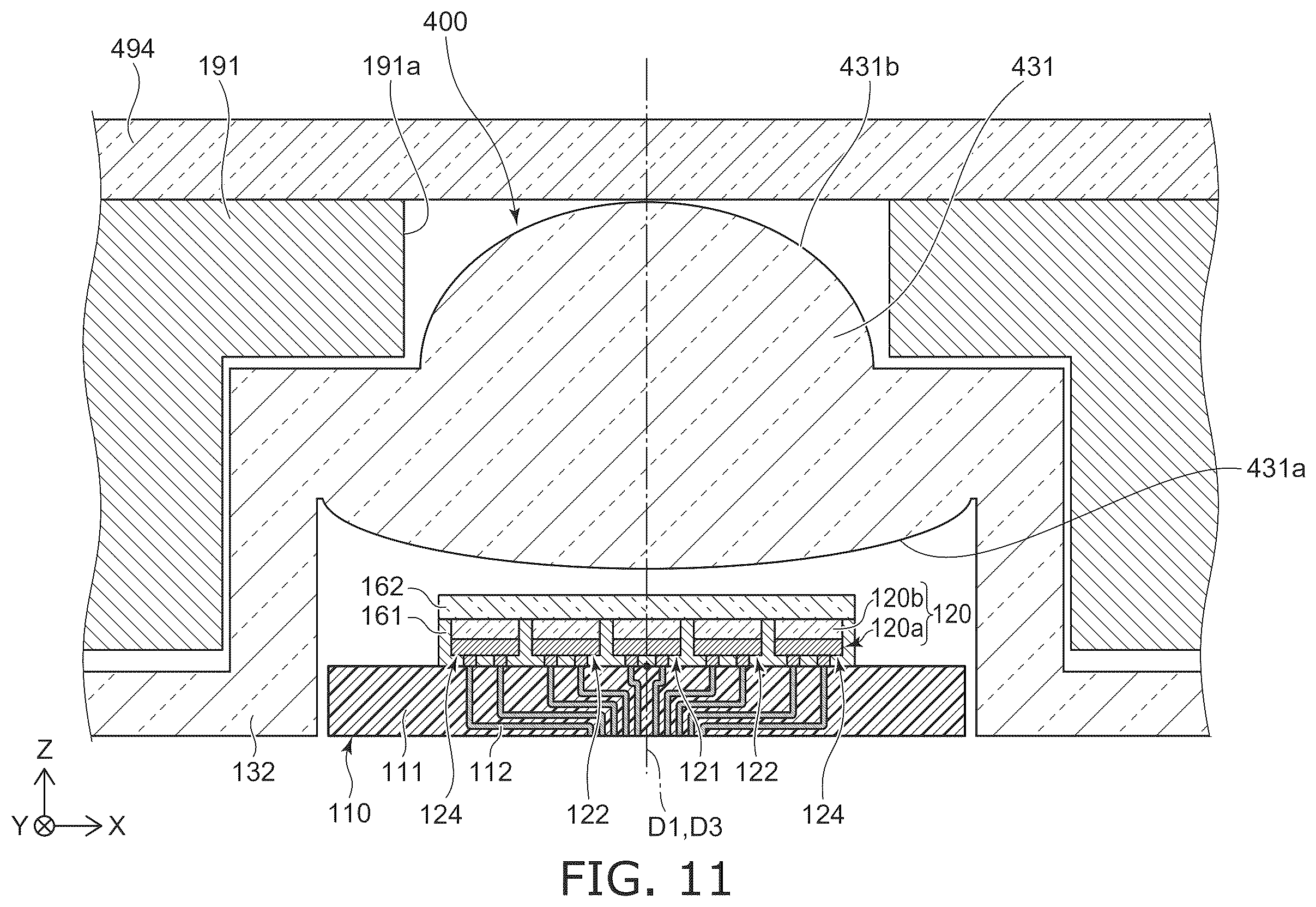 Patent US12410903 Figure 11 – Light emitting module