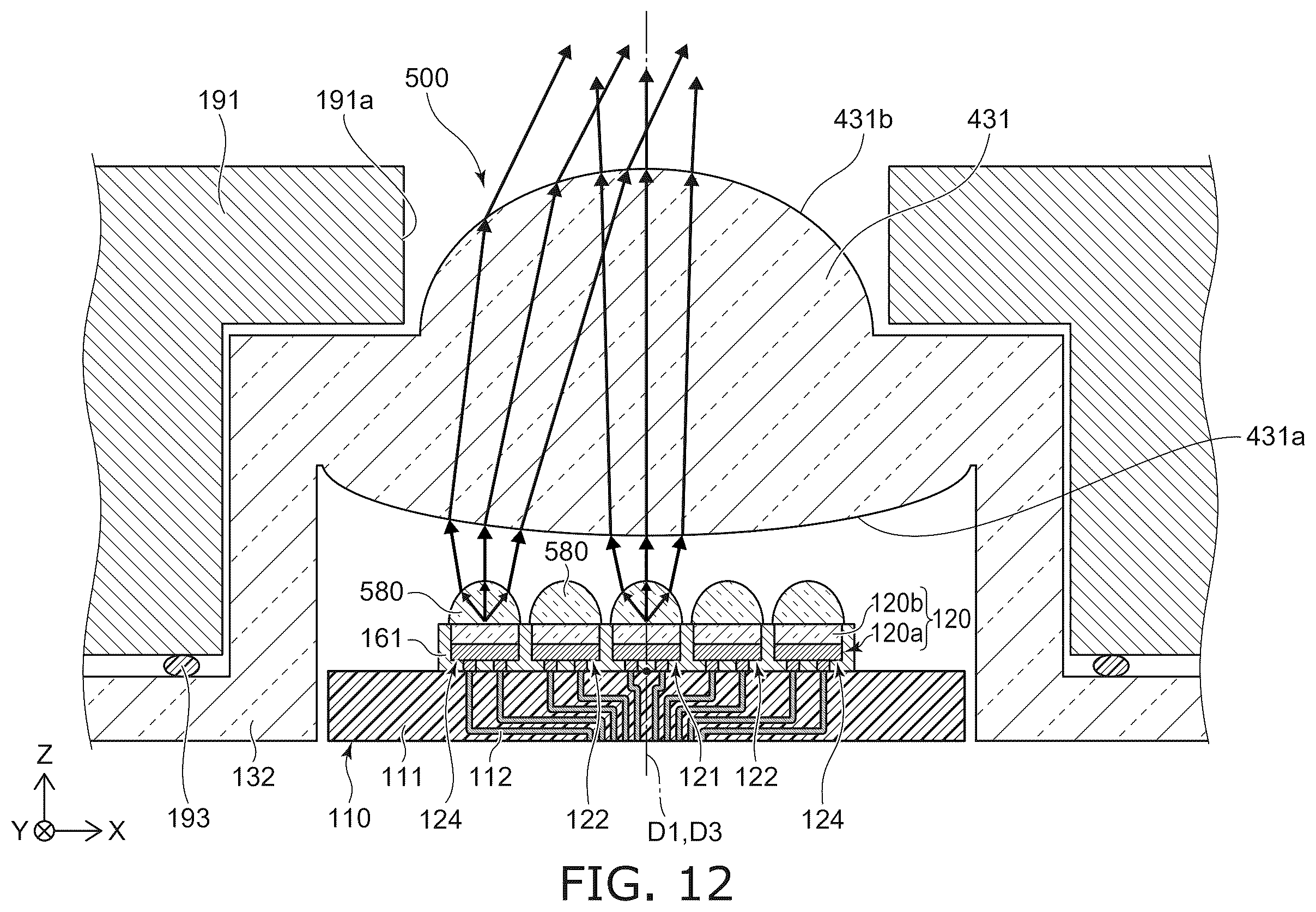 Patent US12410903 Figure 12 – Light emitting module
