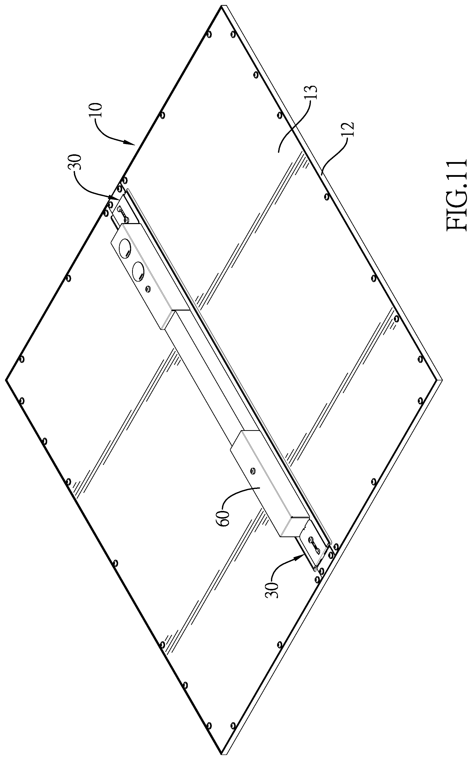Patent US12410905 Figure 11 – Assembly structure and lighting device