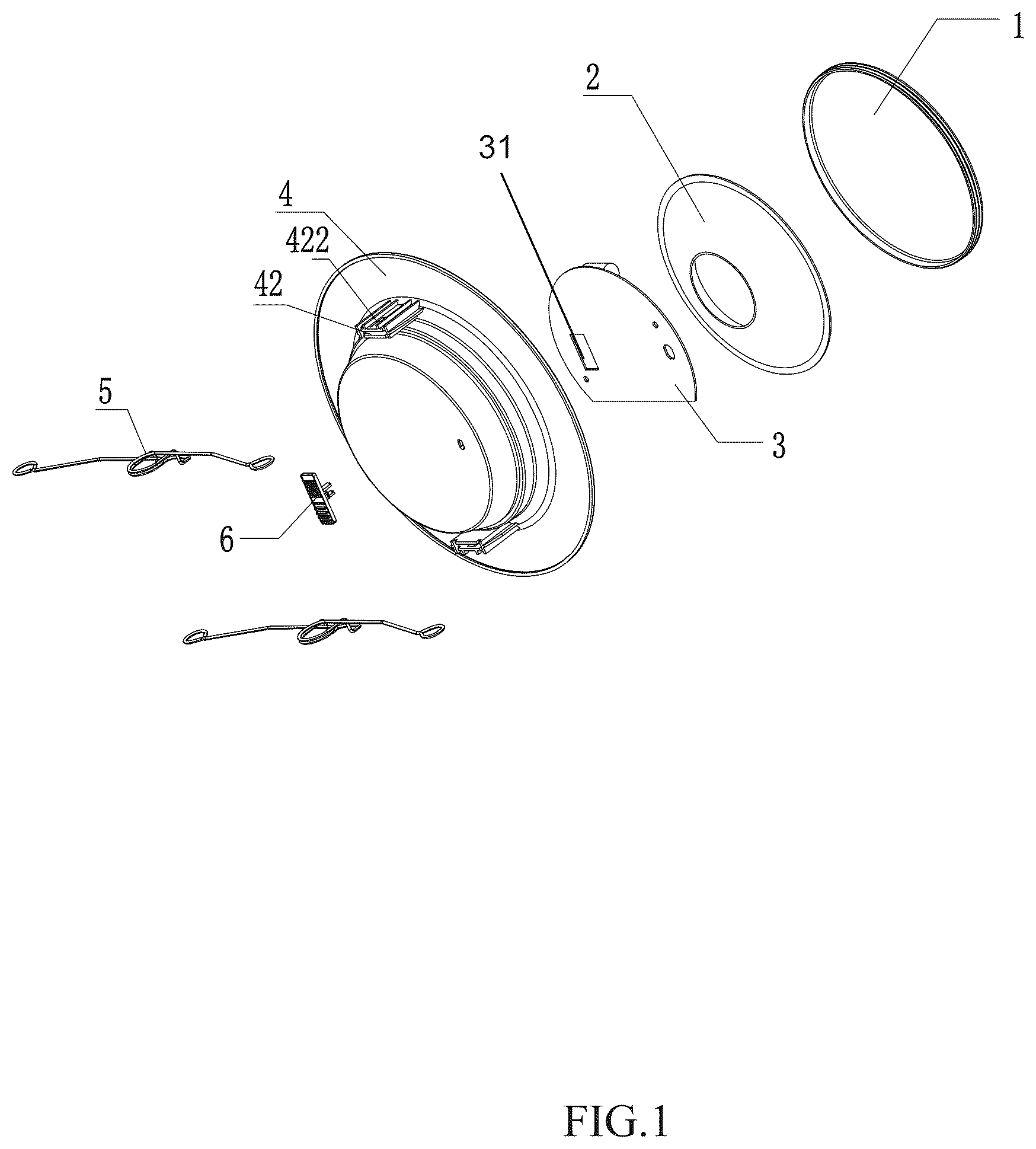 Patent US12410907 Figure 1 – Downlight with multiple installation methods