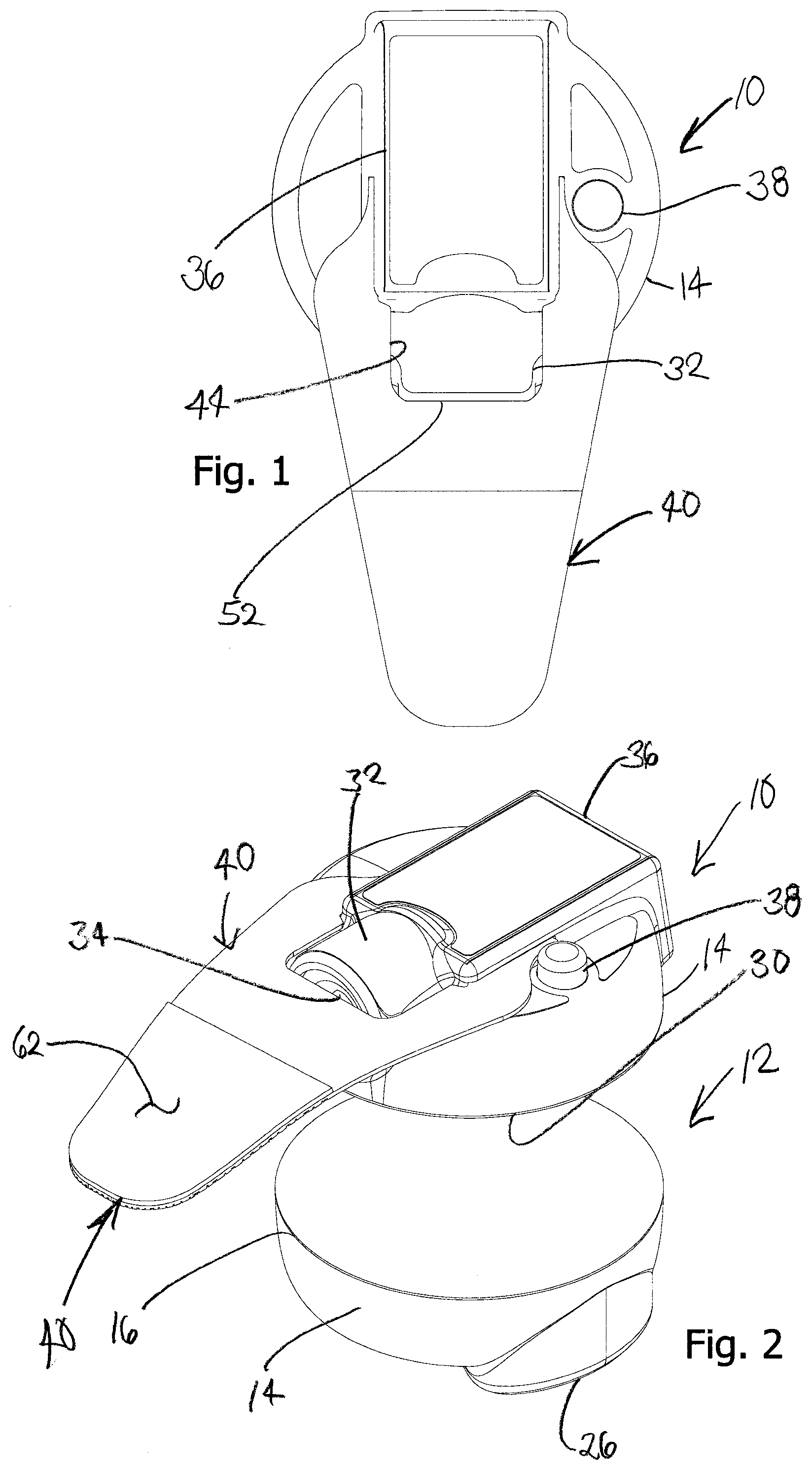Patent US12410908 Figure 1 – Magnetic light system for illuminating the margins of a windshield