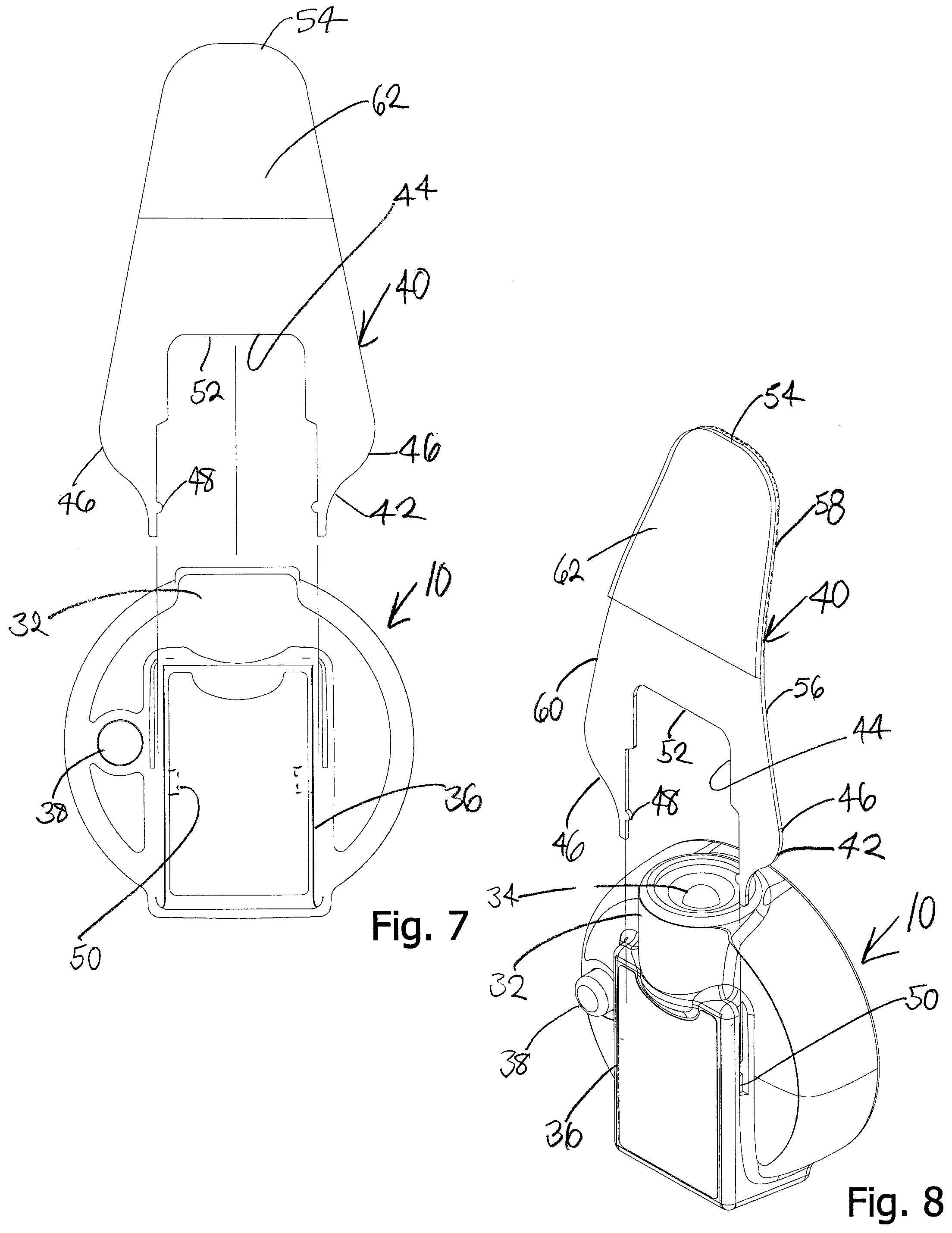 Patent US12410908 Figure 4 – Magnetic light system for illuminating the margins of a windshield