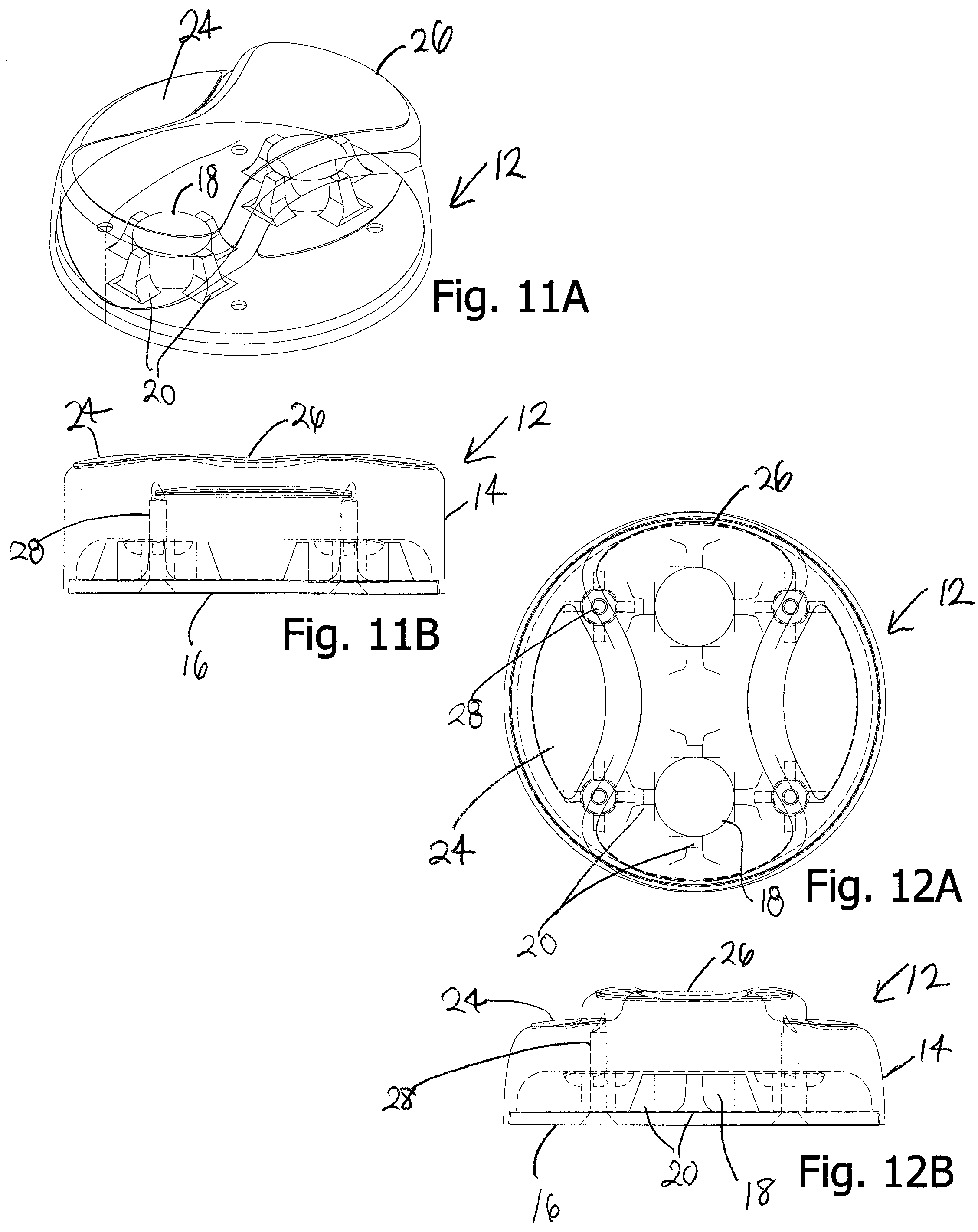 Patent US12410908 Figure 6 – Magnetic light system for illuminating the margins of a windshield