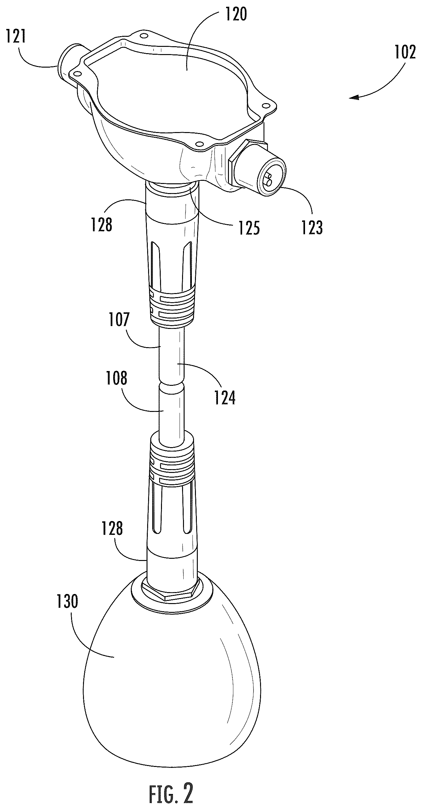 Patent US12410909 Figure 2 – Modular lighting system assembly