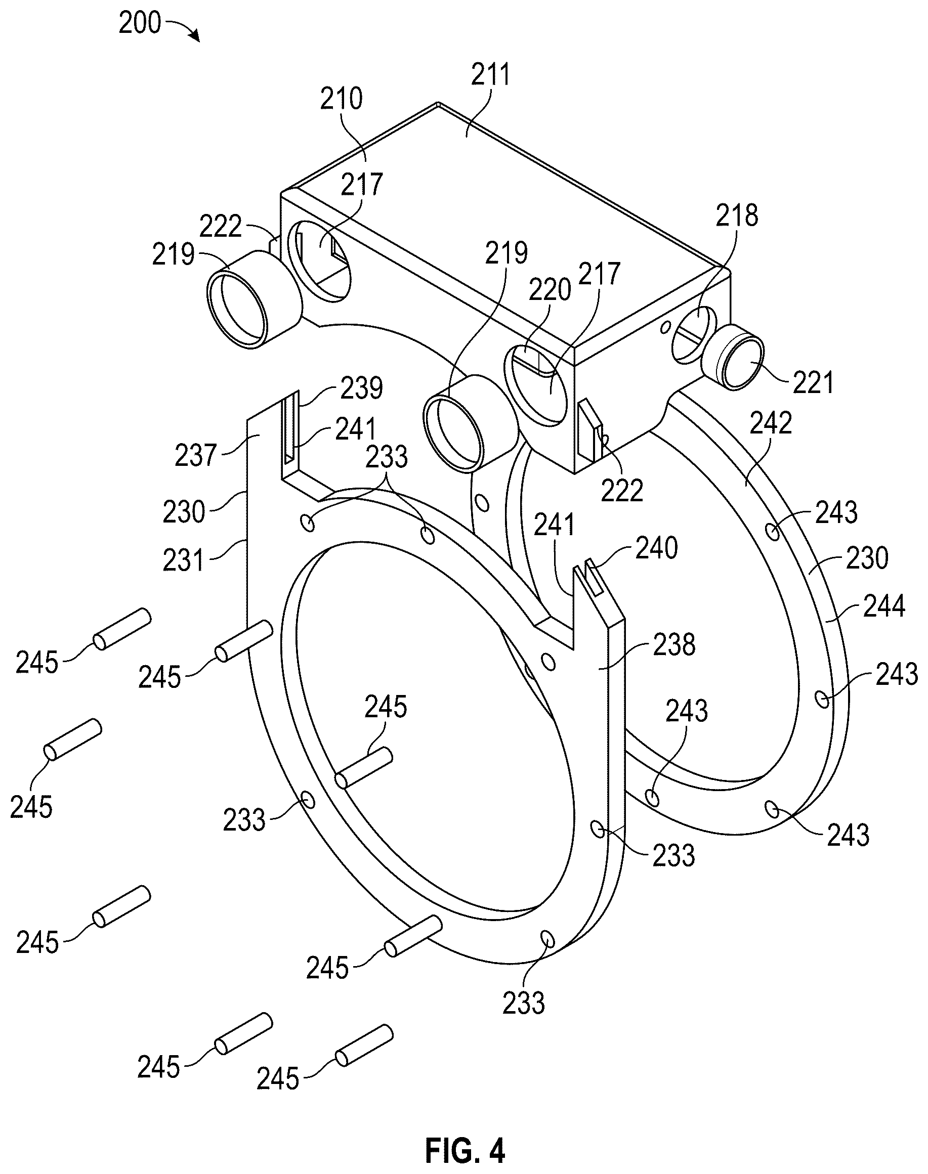 Patent US12410910 Figure 4 – Light assembly for a firehose nozzle