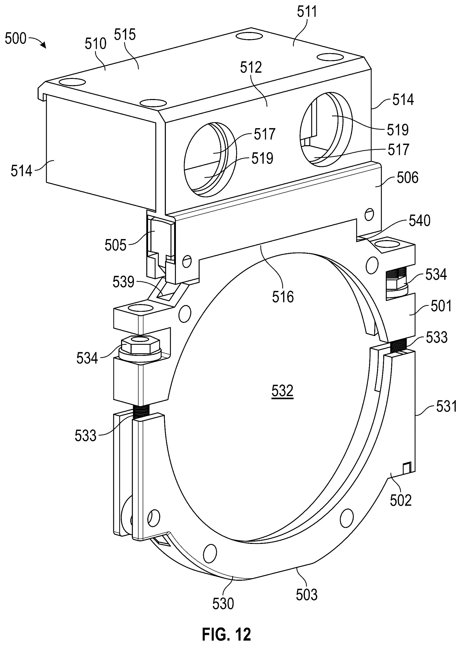 Patent US12410910 Figure 12 – Light assembly for a firehose nozzle