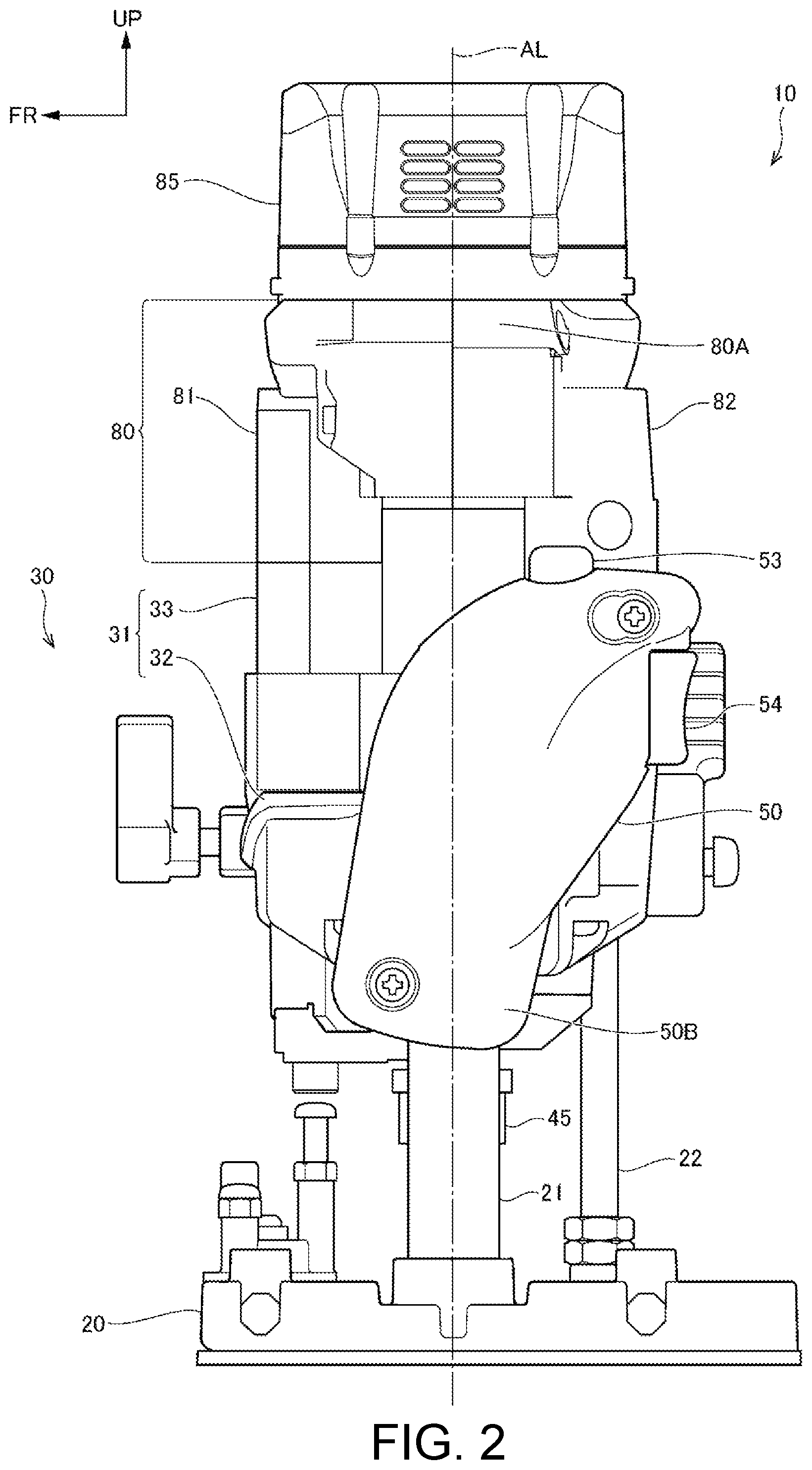 Patent US12410911 Figure 2 – Work machine
