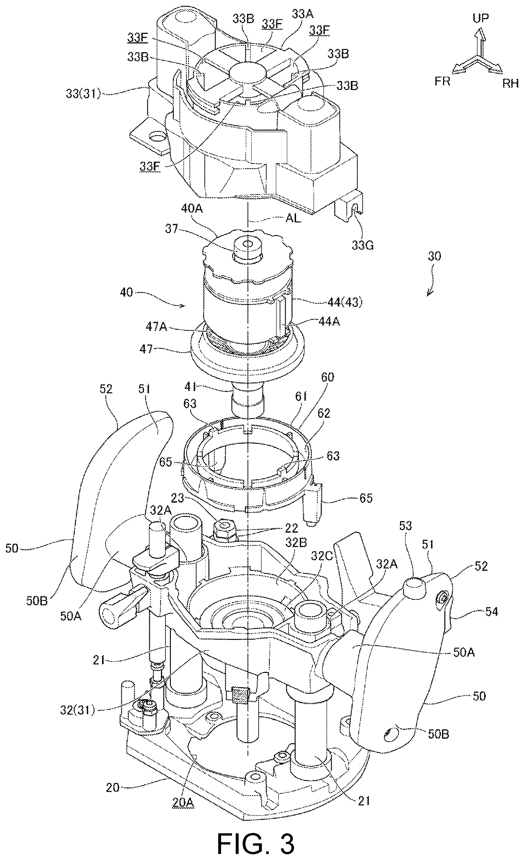 Patent US12410911 Figure 3 – Work machine