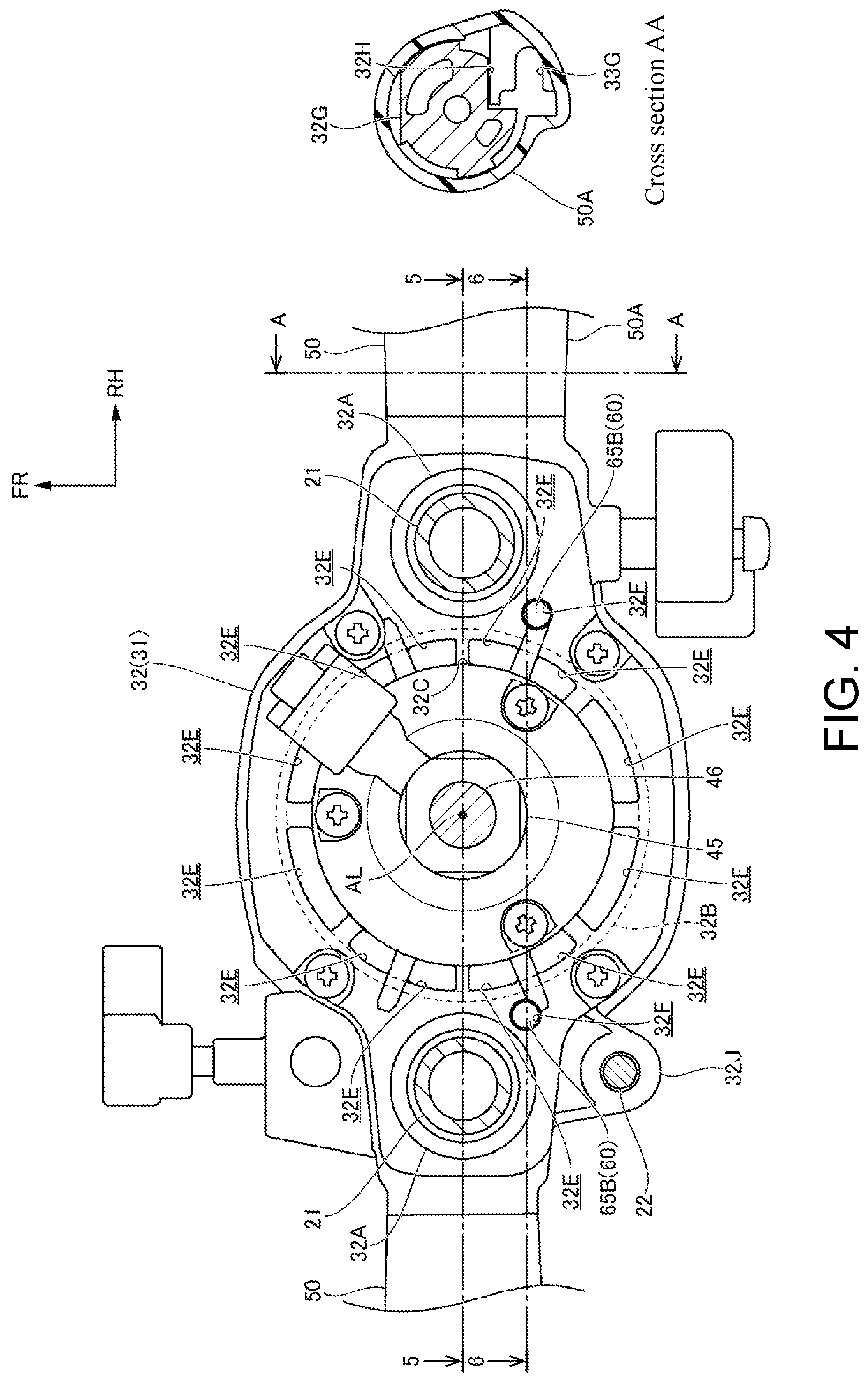 Patent US12410911 Figure 4 – Work machine