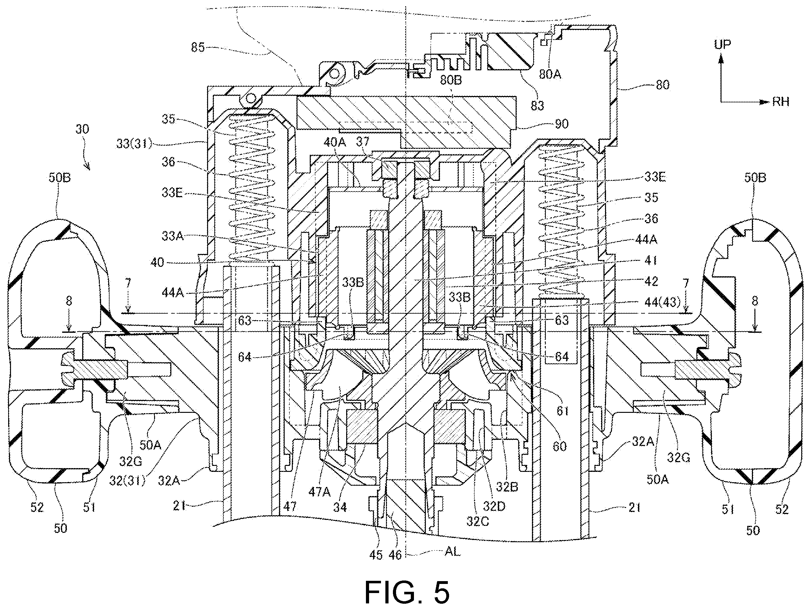 Patent US12410911 Figure 5 – Work machine