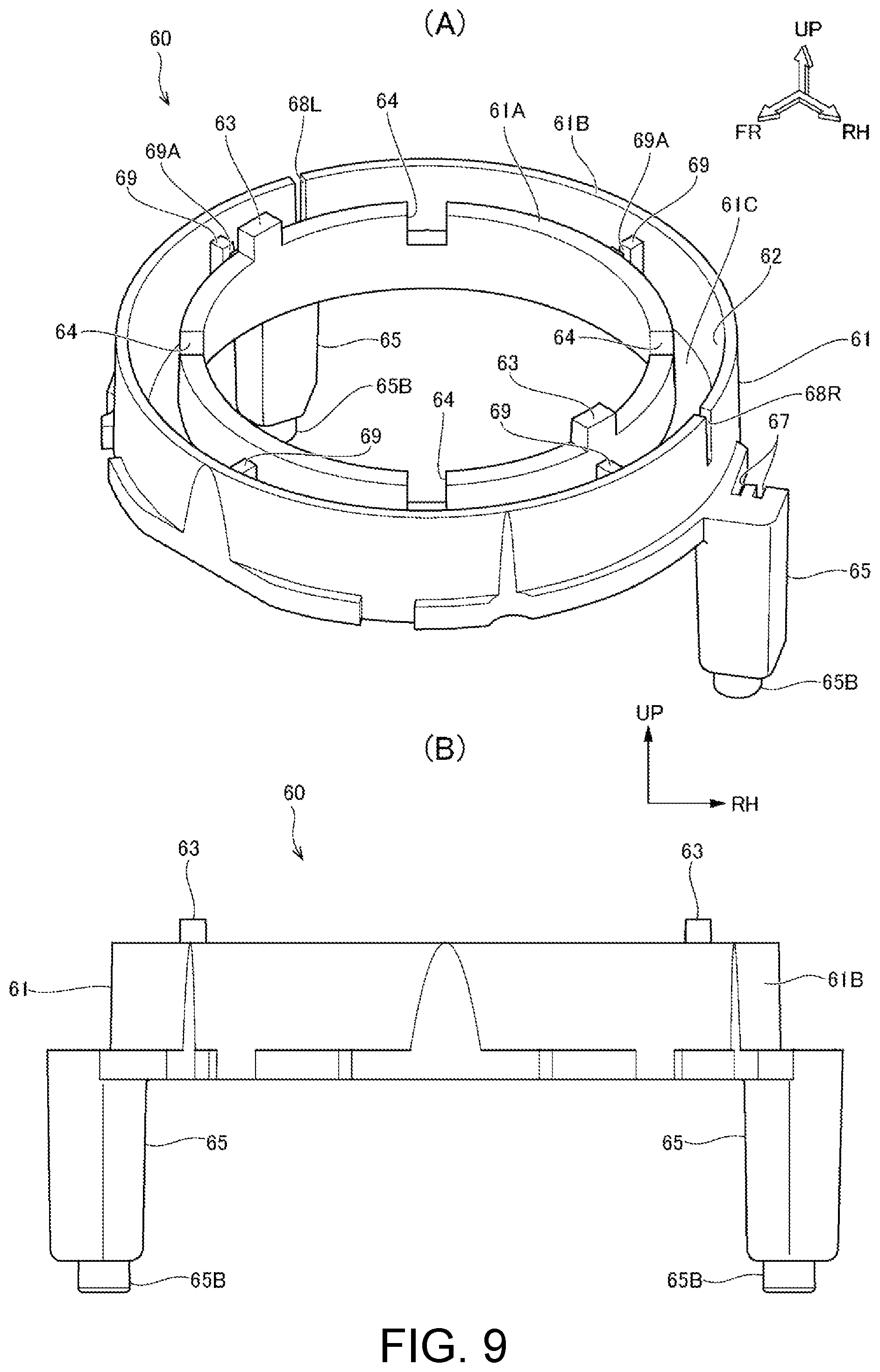 Patent US12410911 Figure 9 – Work machine