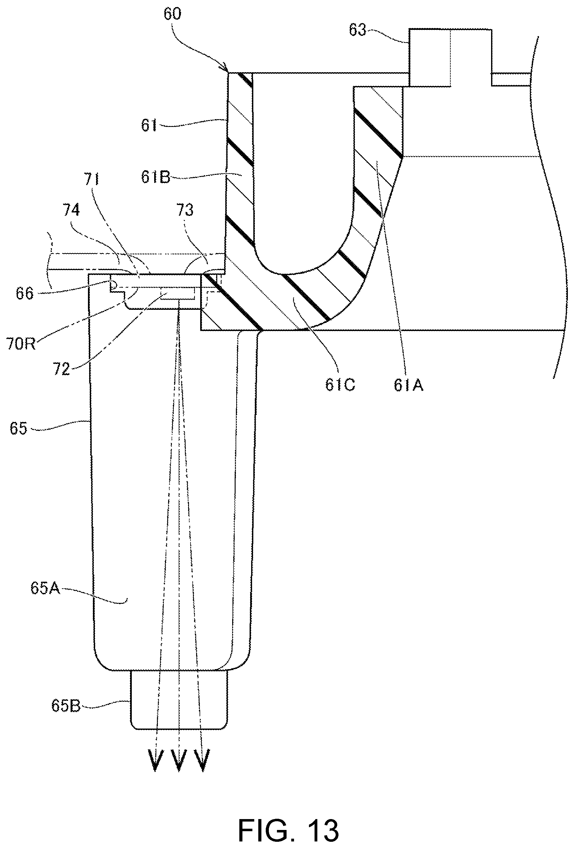 Patent US12410911 Figure 13 – Work machine