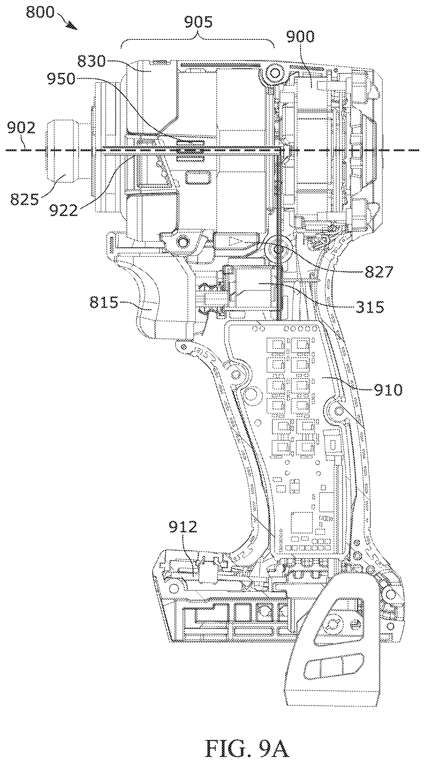 Patent US12410912 Figure 14 – Shadowless lighting system for a handheld power tool