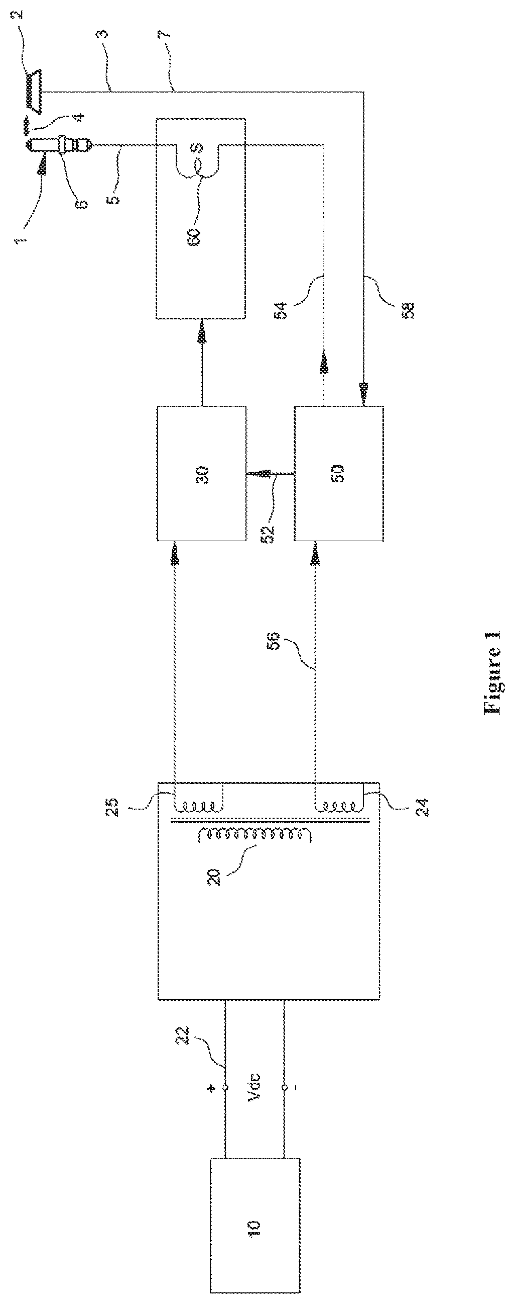 Patent US12410915 Figure 1 – DC re-ignition system for a gas burner
