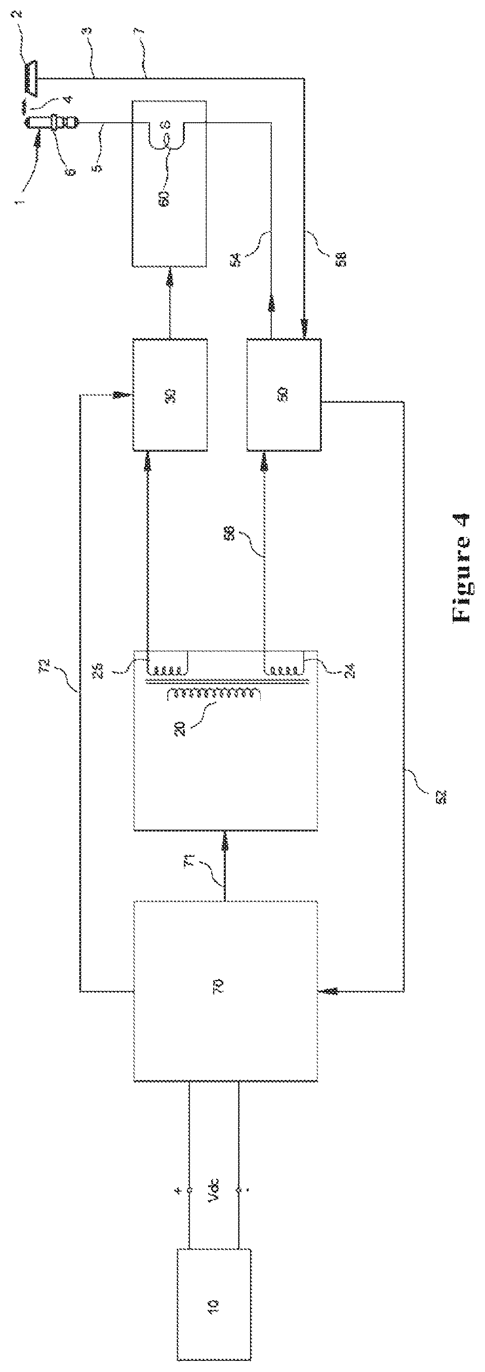 Patent US12410915 Figure 4 – DC re-ignition system for a gas burner
