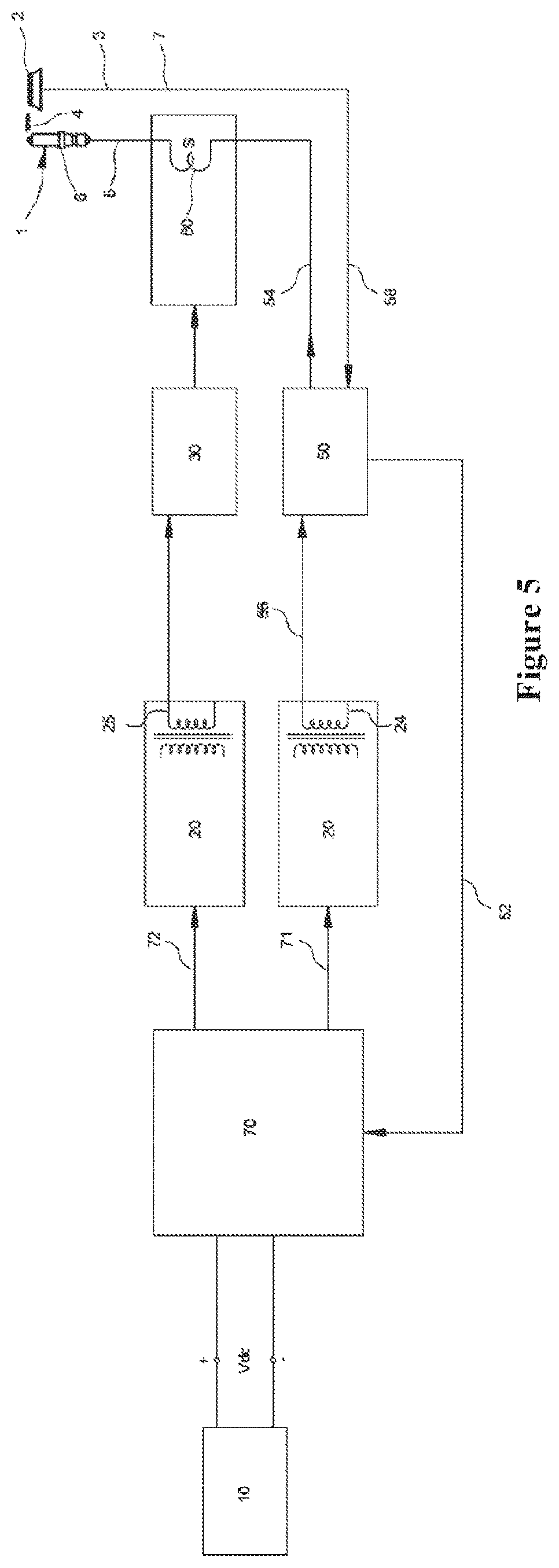 Patent US12410915 Figure 5 – DC re-ignition system for a gas burner