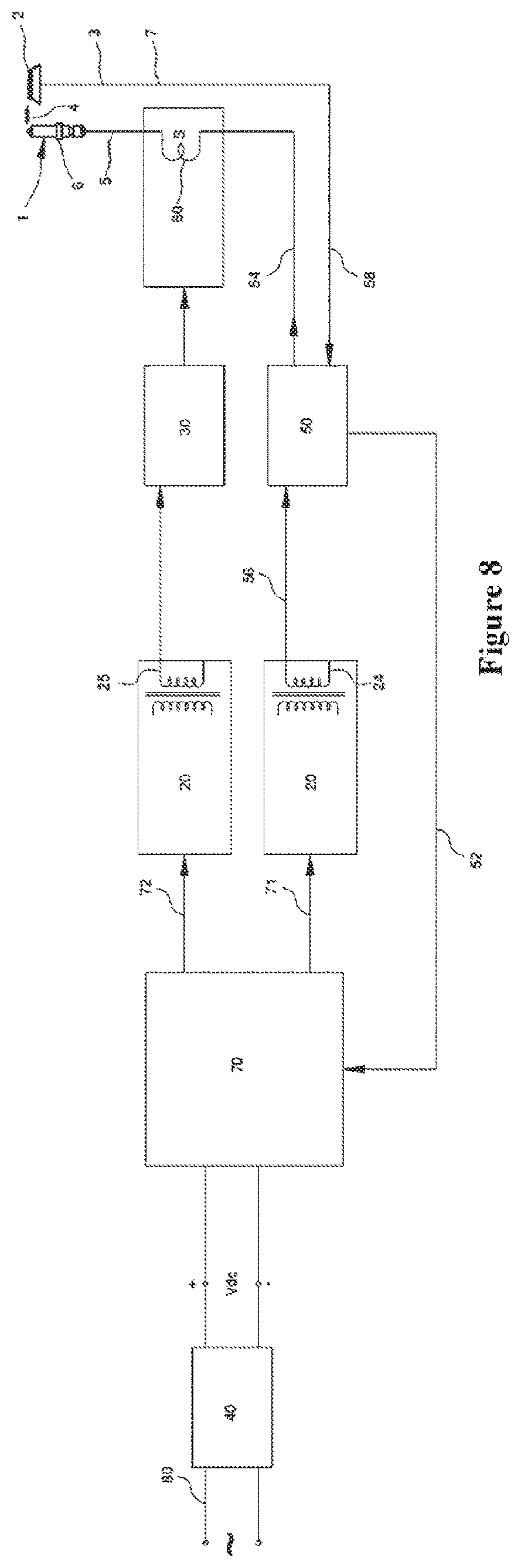 Patent US12410915 Figure 8 – DC re-ignition system for a gas burner