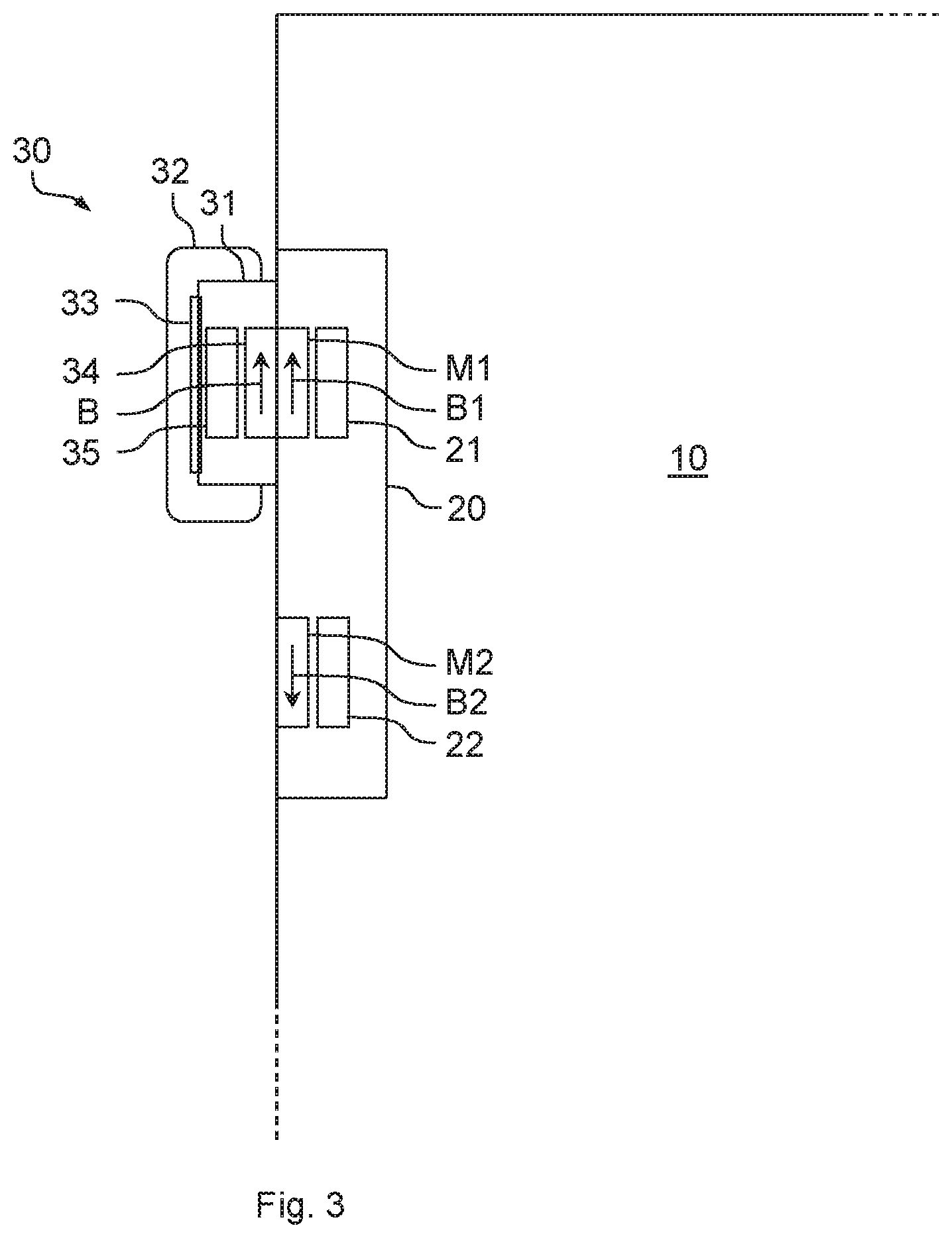 Patent US12410917 Figure 3 – Domestic appliance, operating element for a domestic appliance, and method for controlling a domestic appliance