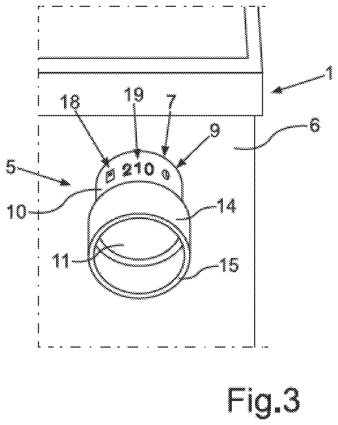 Patent US12410918 Figure 2 – Operator control device comprising a multi-part operator control element, and domestic appliance and method for operating a domestic appliance