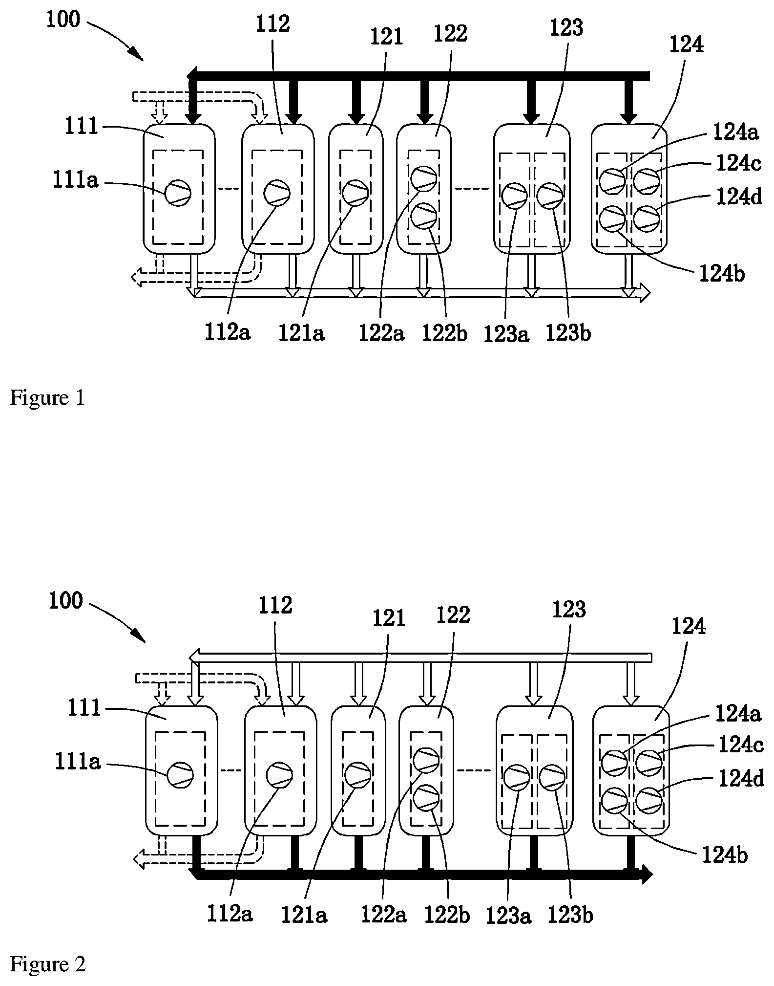Patent US12410920 Figure 1 – Hybrid heat system, the capacity allocation control method thereof, readable storage medium and control system