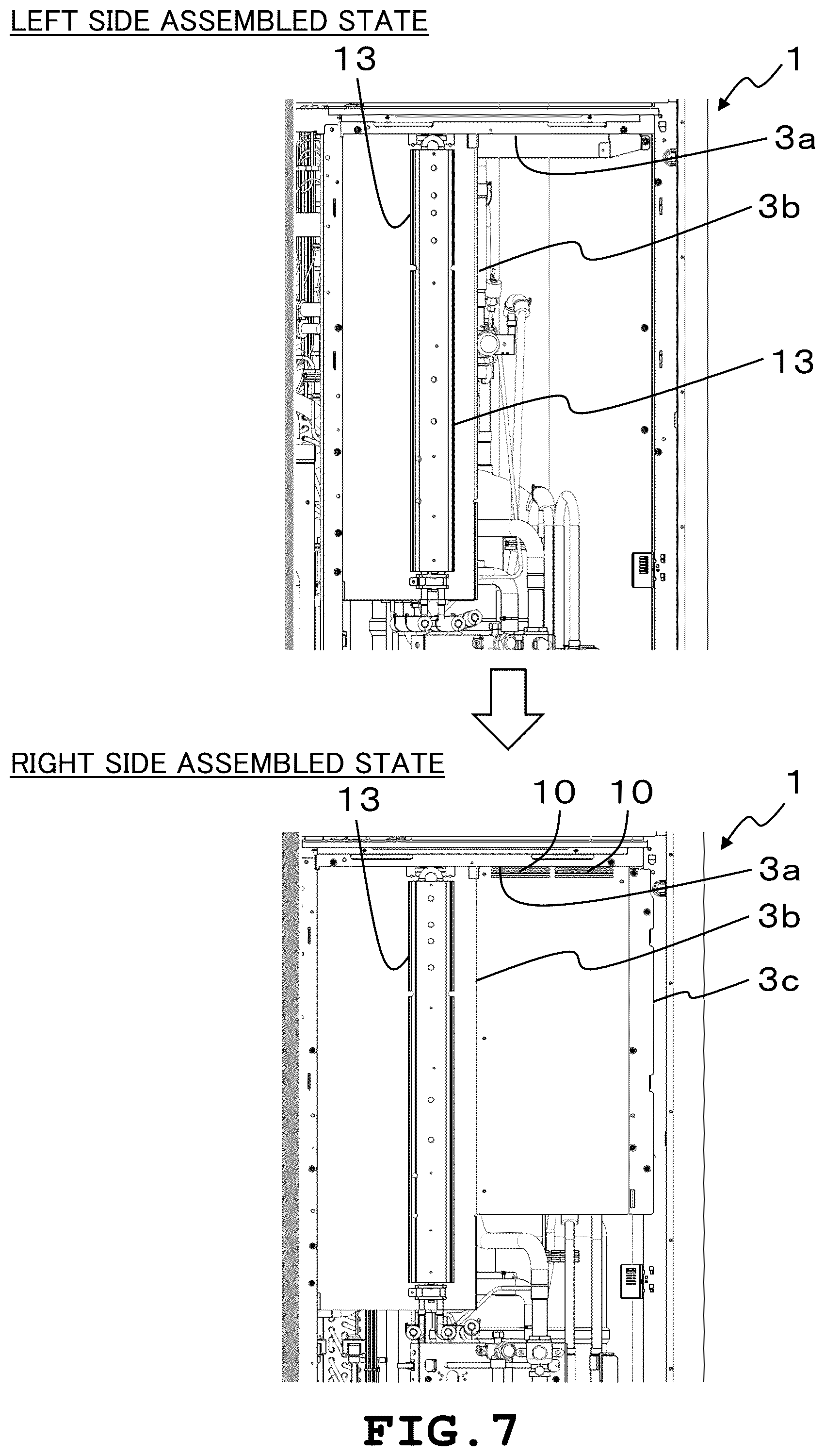 Patent US12410922 Figure 7 – Outdoor unit of air conditioner