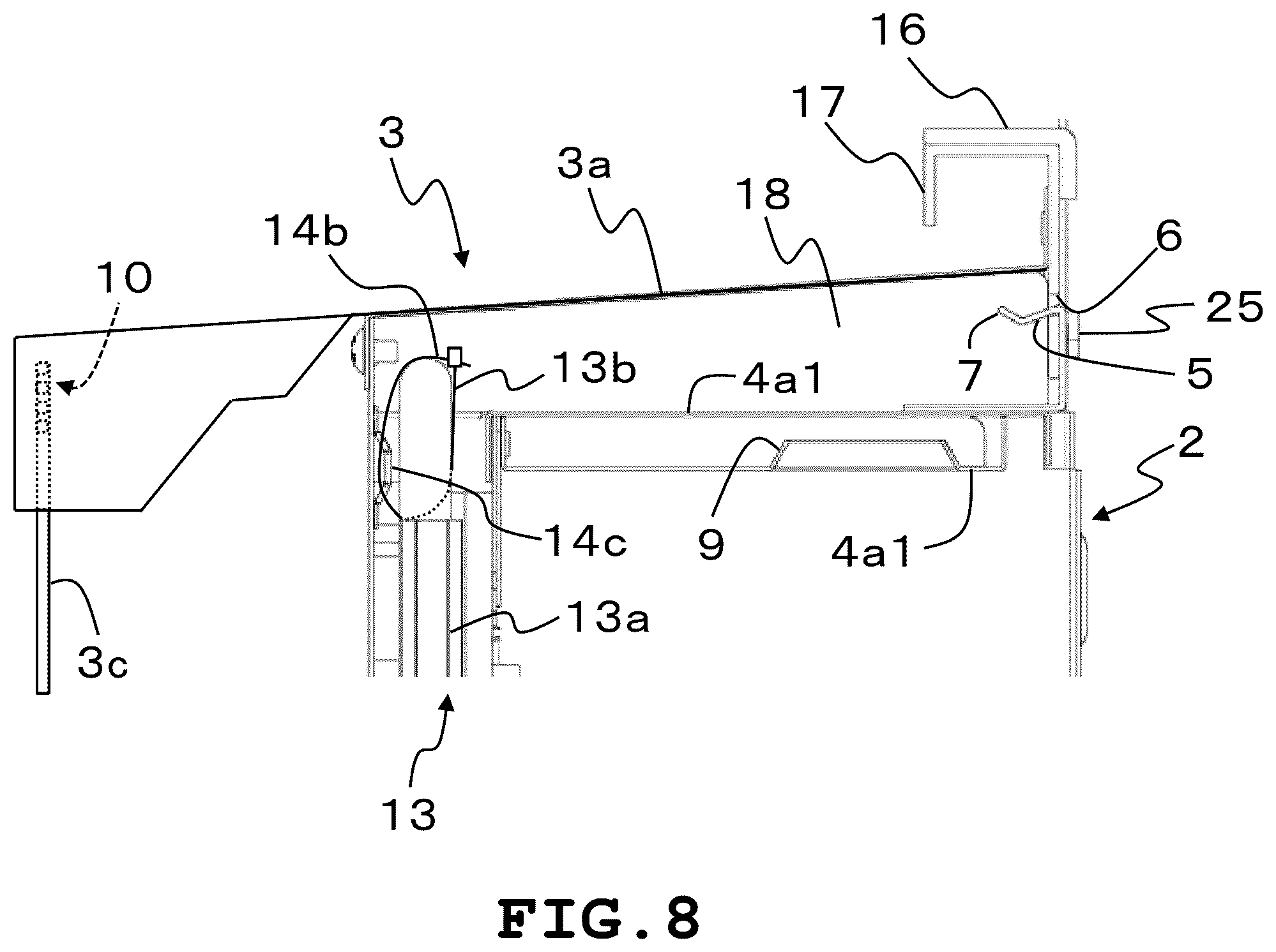 Patent US12410922 Figure 8 – Outdoor unit of air conditioner