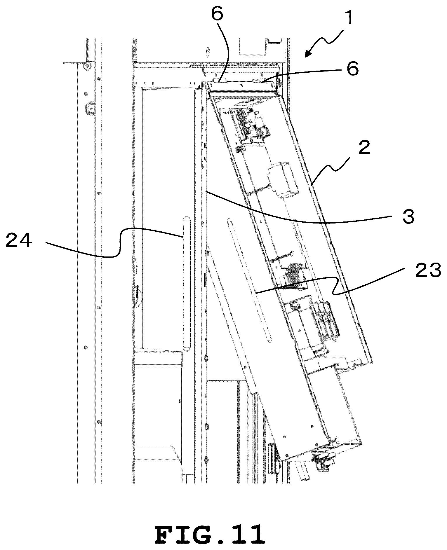 Patent US12410922 Figure 11 – Outdoor unit of air conditioner