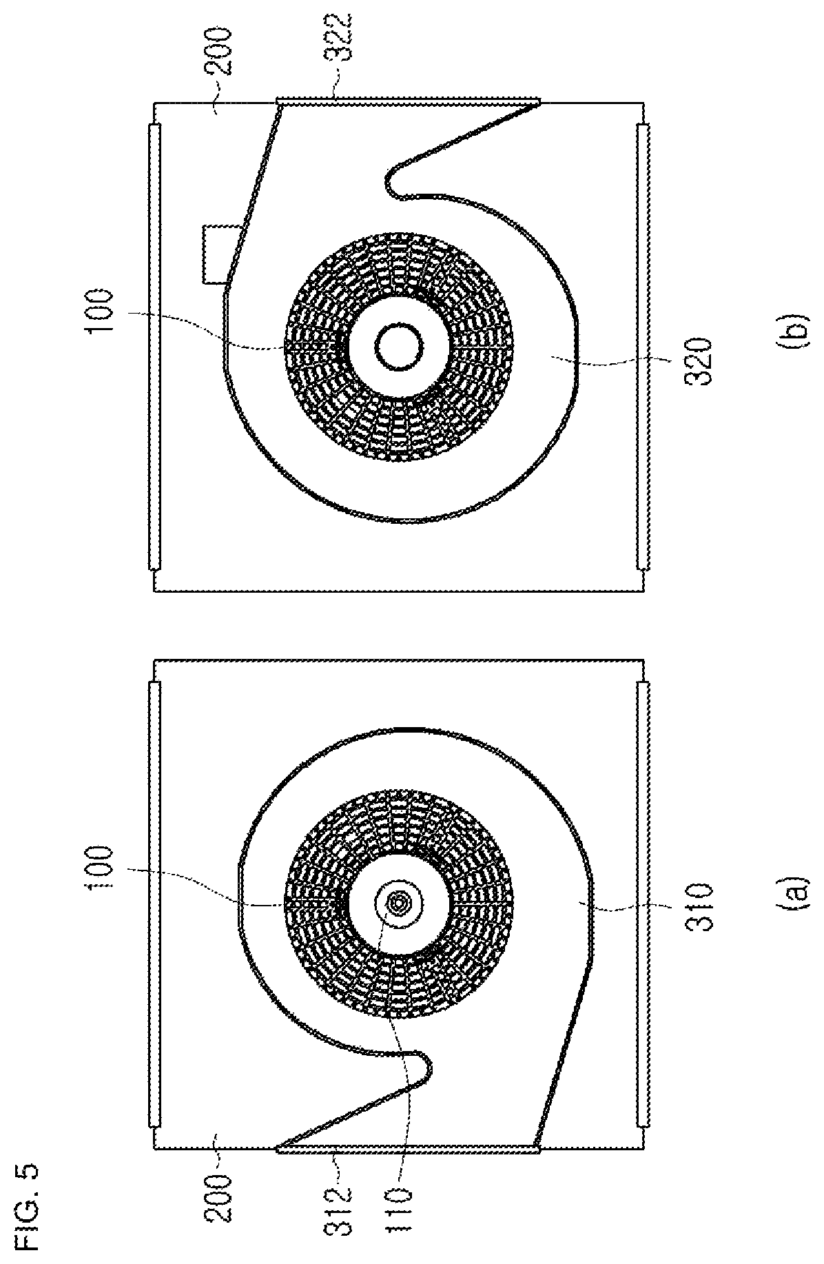 Patent US12410924 Figure 5 – Air purifier including bidirectional discharge flow path and method of controlling the same