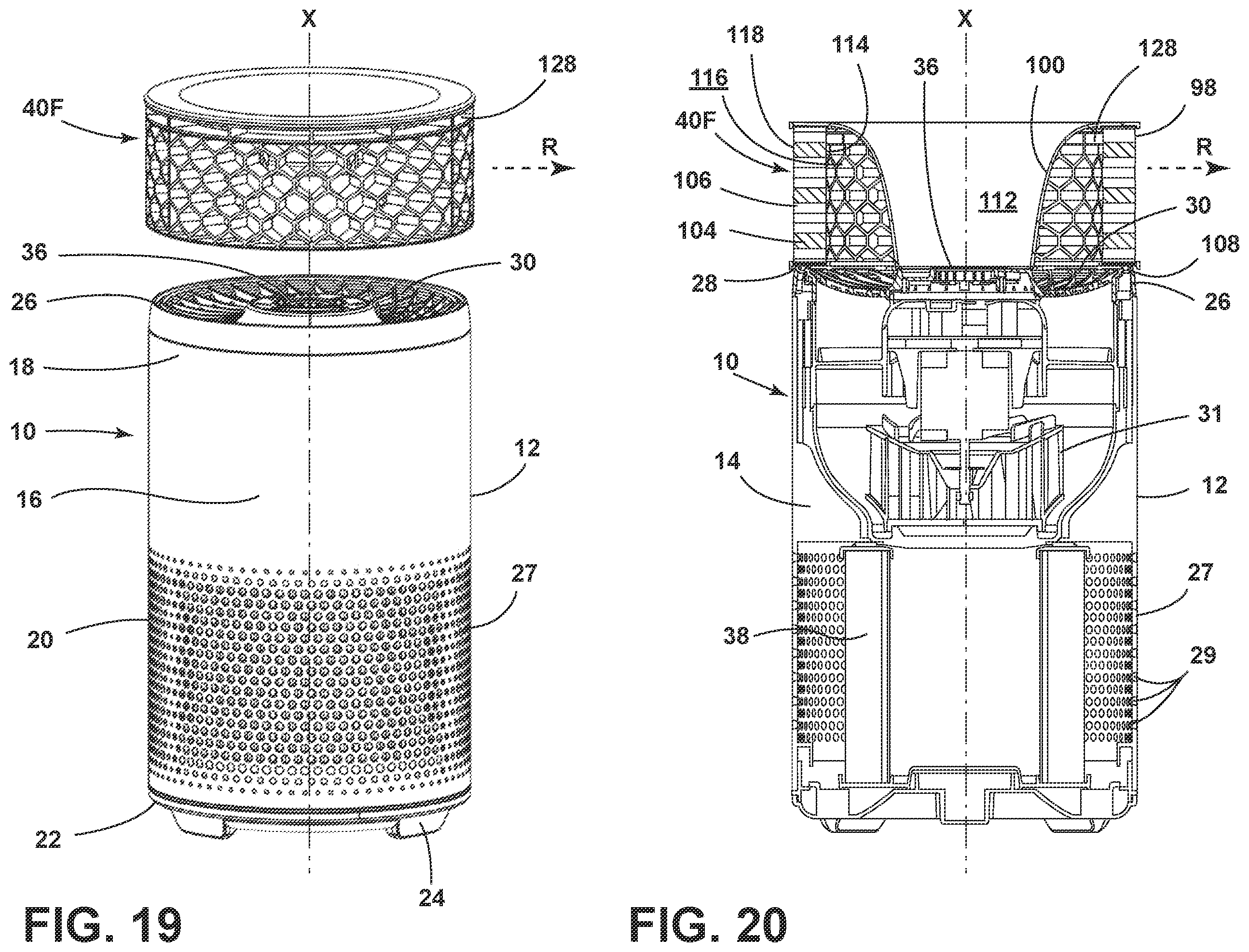 Patent US12410925 Figure 8 – Air purifier and air purifier accessory