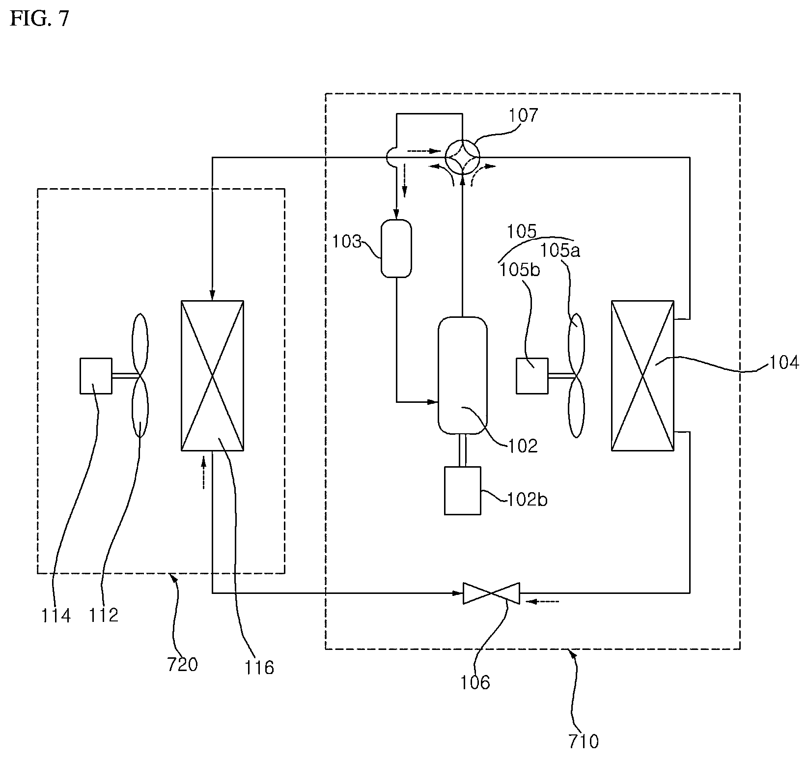 Patent US12410933 Figure 7 – Air conditioner and method for operating an air conditioner based on user activity