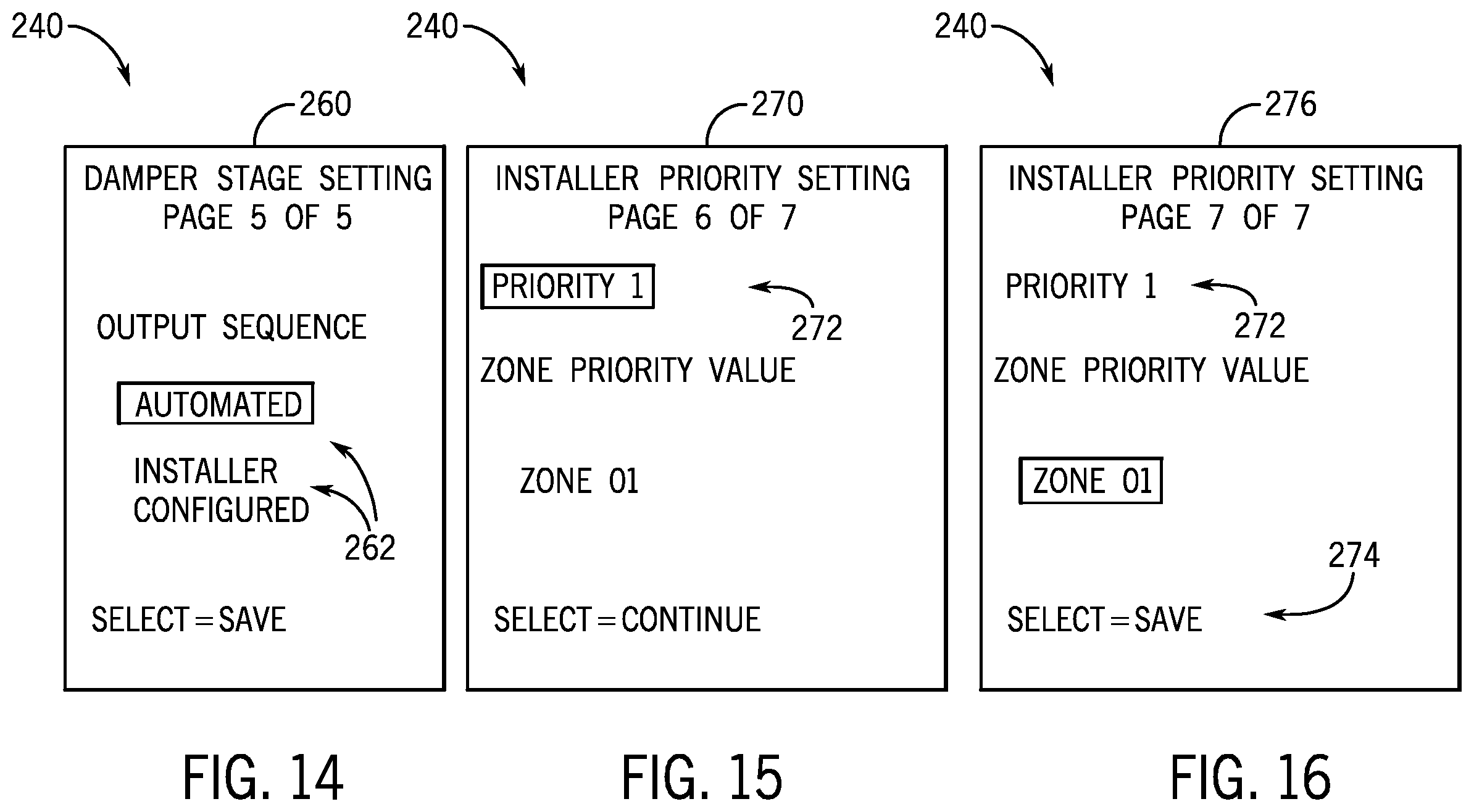 Patent US12410938 Figure 11 – Damper control systems and methods for a zoning system