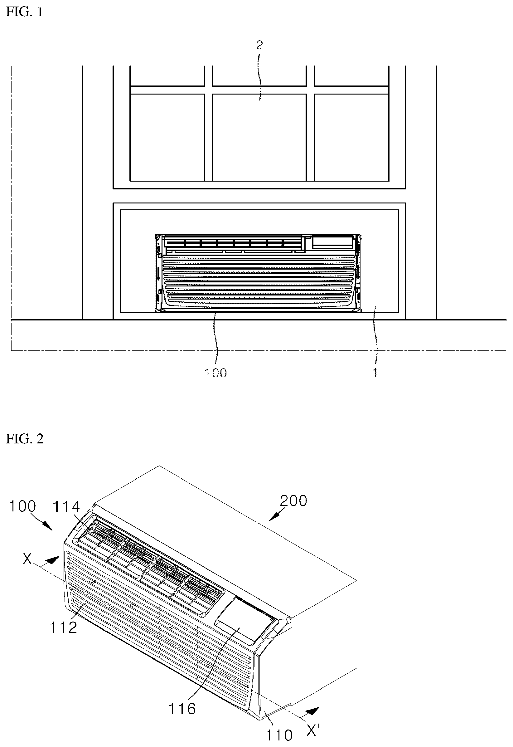 Patent US12410939 Figure 1 – Air conditioner