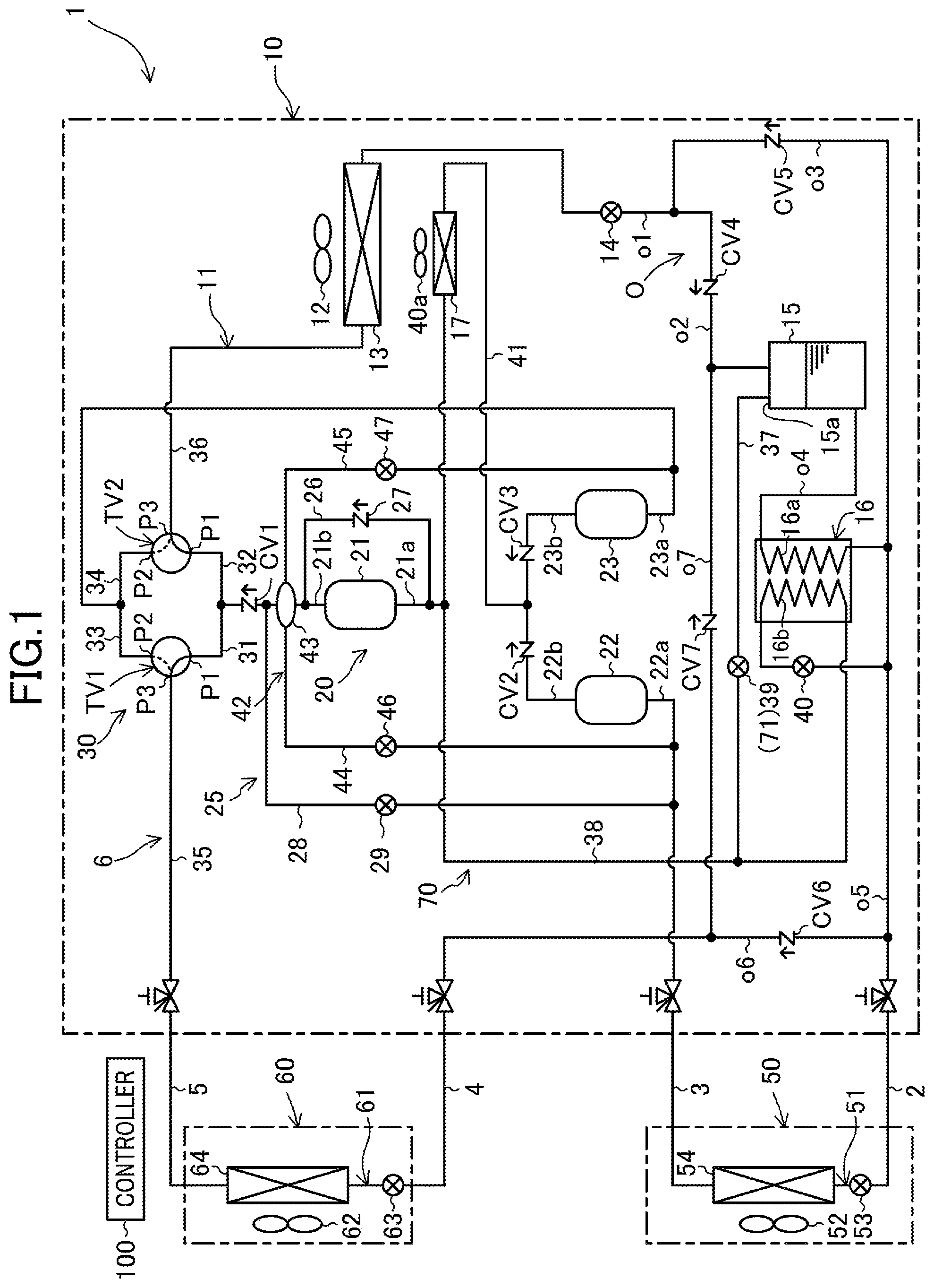 Patent US12410942 — Heat source unit and refrigeration apparatus — Figure 1