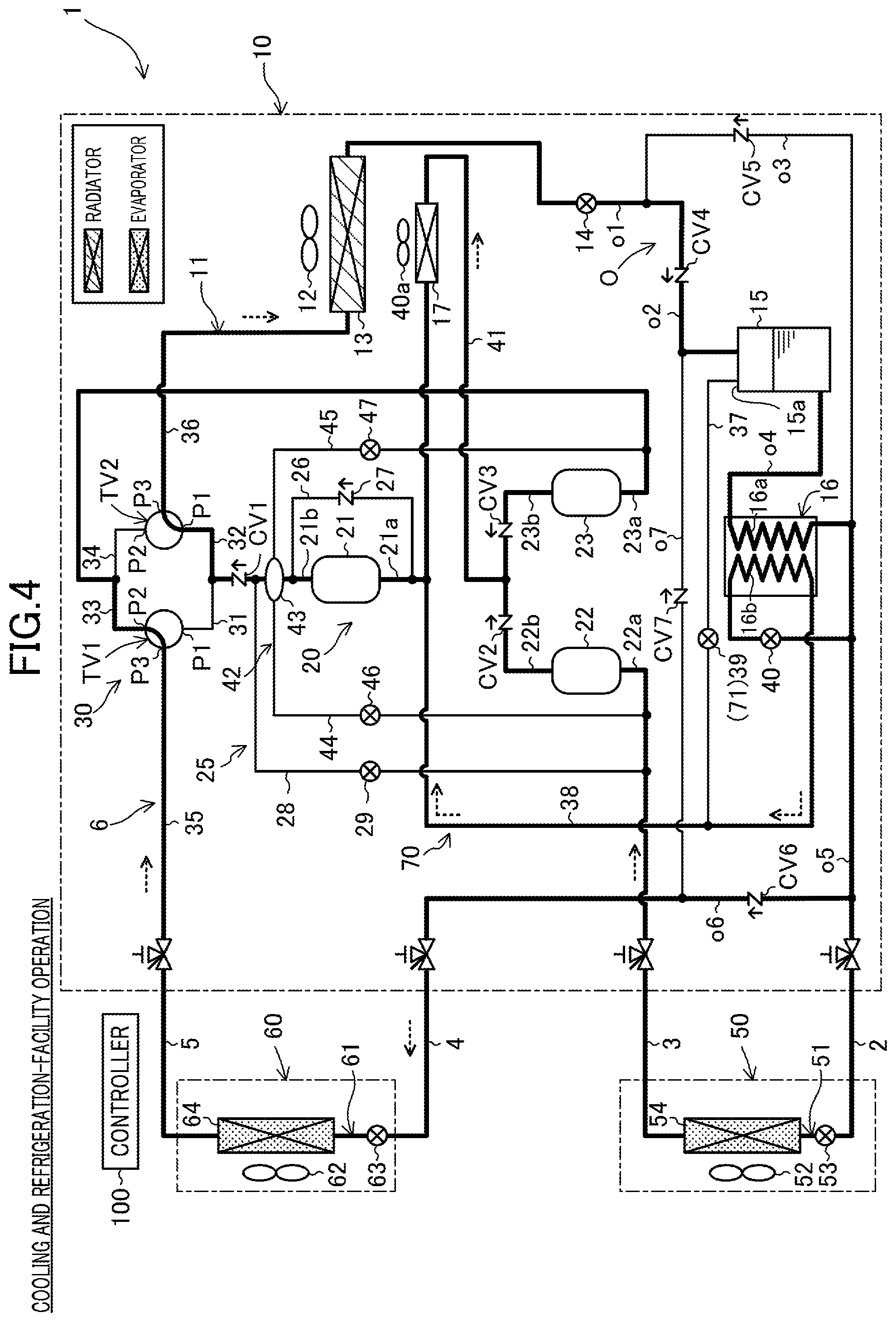 Patent US12410942 Figure 4 – Heat source unit and refrigeration apparatus