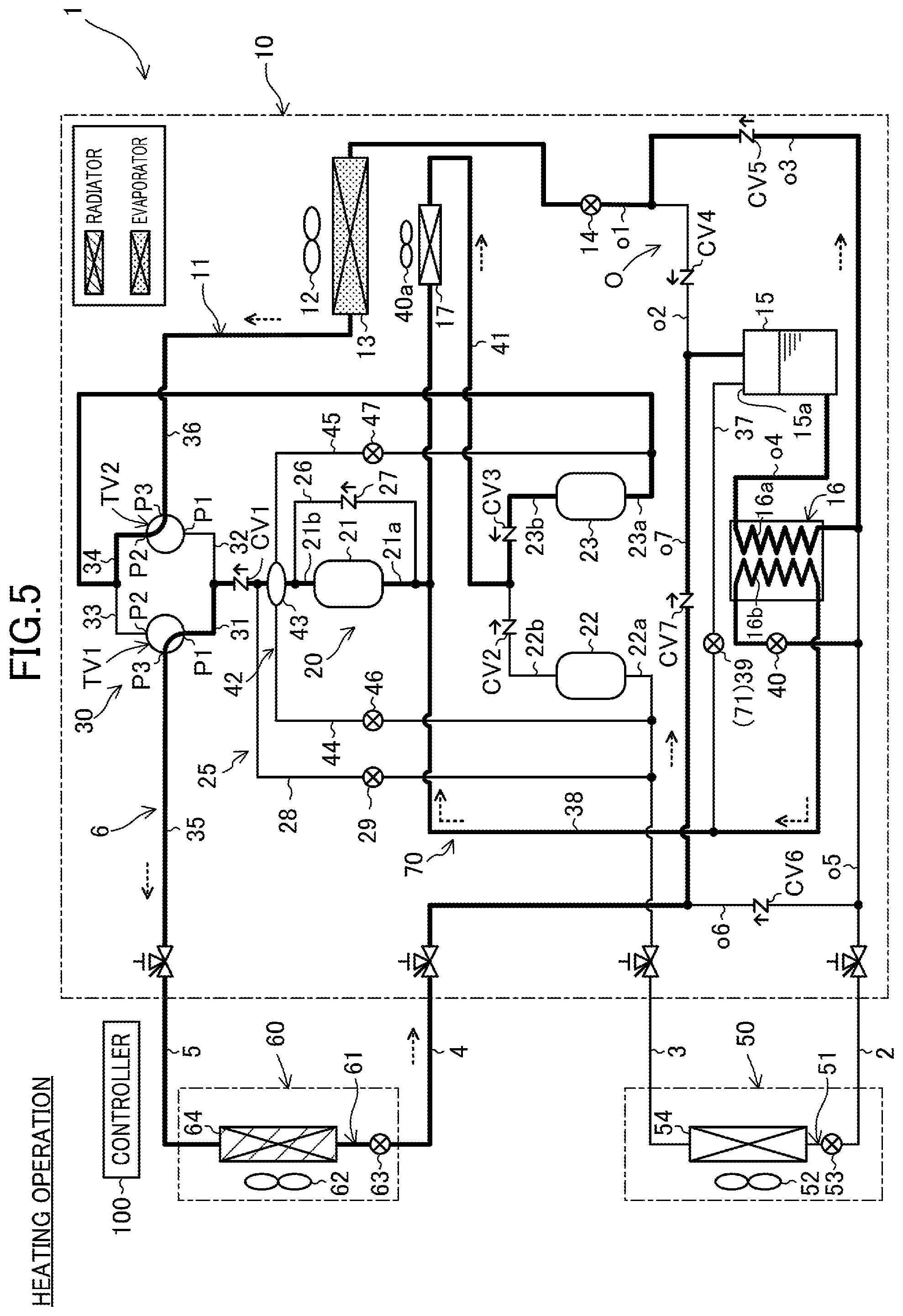 Patent US12410942 Figure 5 – Heat source unit and refrigeration apparatus