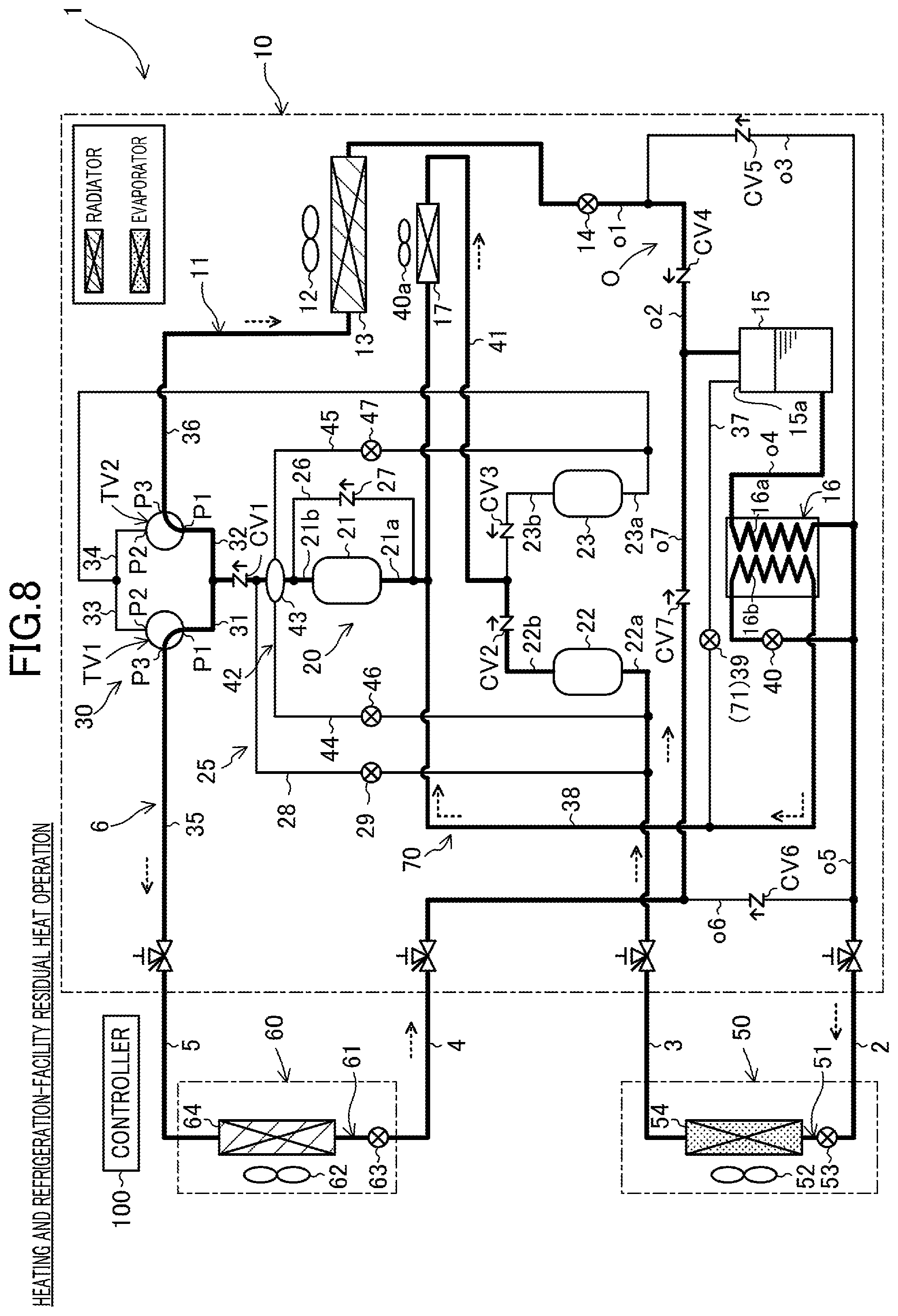 Patent US12410942 Figure 8 – Heat source unit and refrigeration apparatus