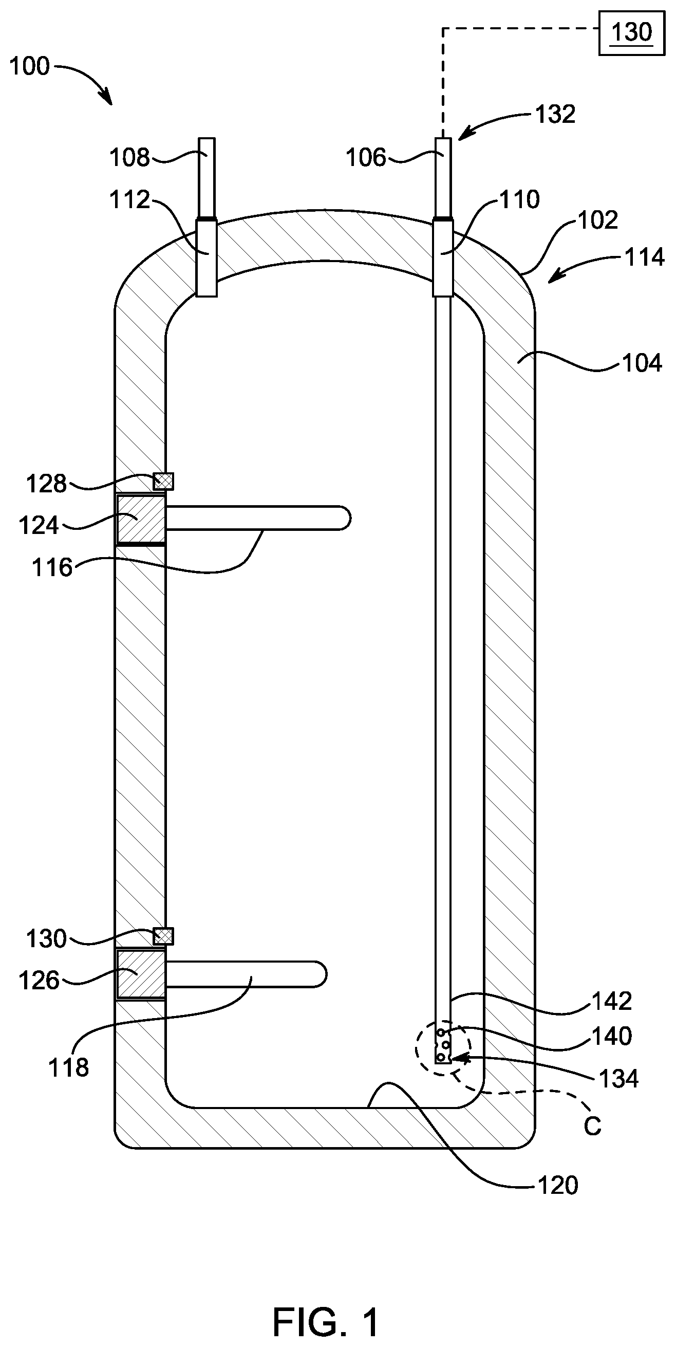 Patent US12410944 Figure 1 – Water heating system