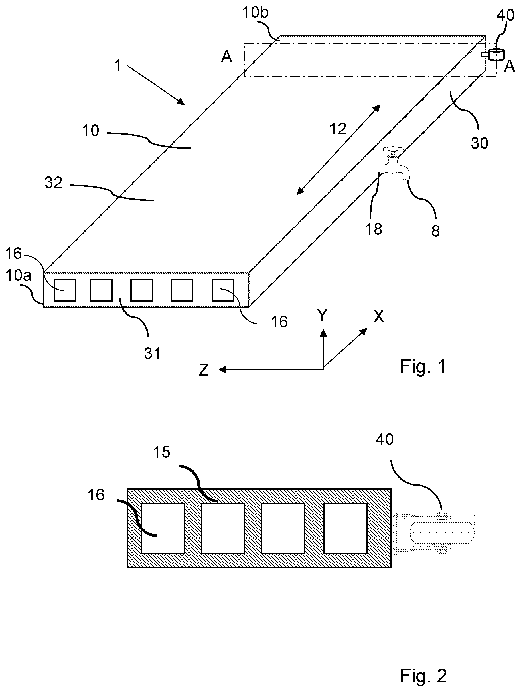 Patent US12410945 Figure 1 – Arrangement, system and method for producing hot water from solar energy