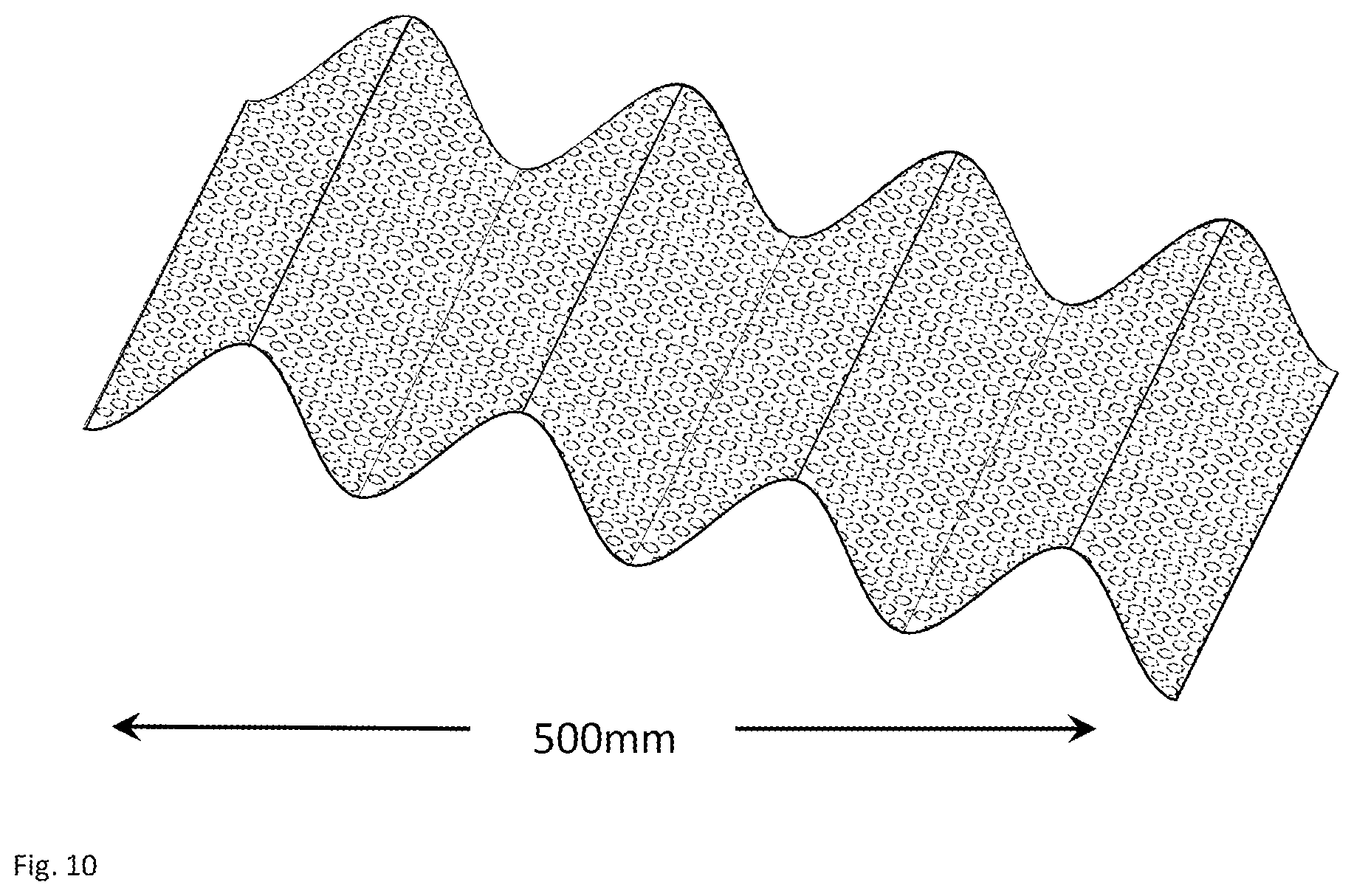 Patent US12410946 Figure 6 – Deformable composite material for uncovered solar energy absorbent collector panels with low infrared radiation losses
