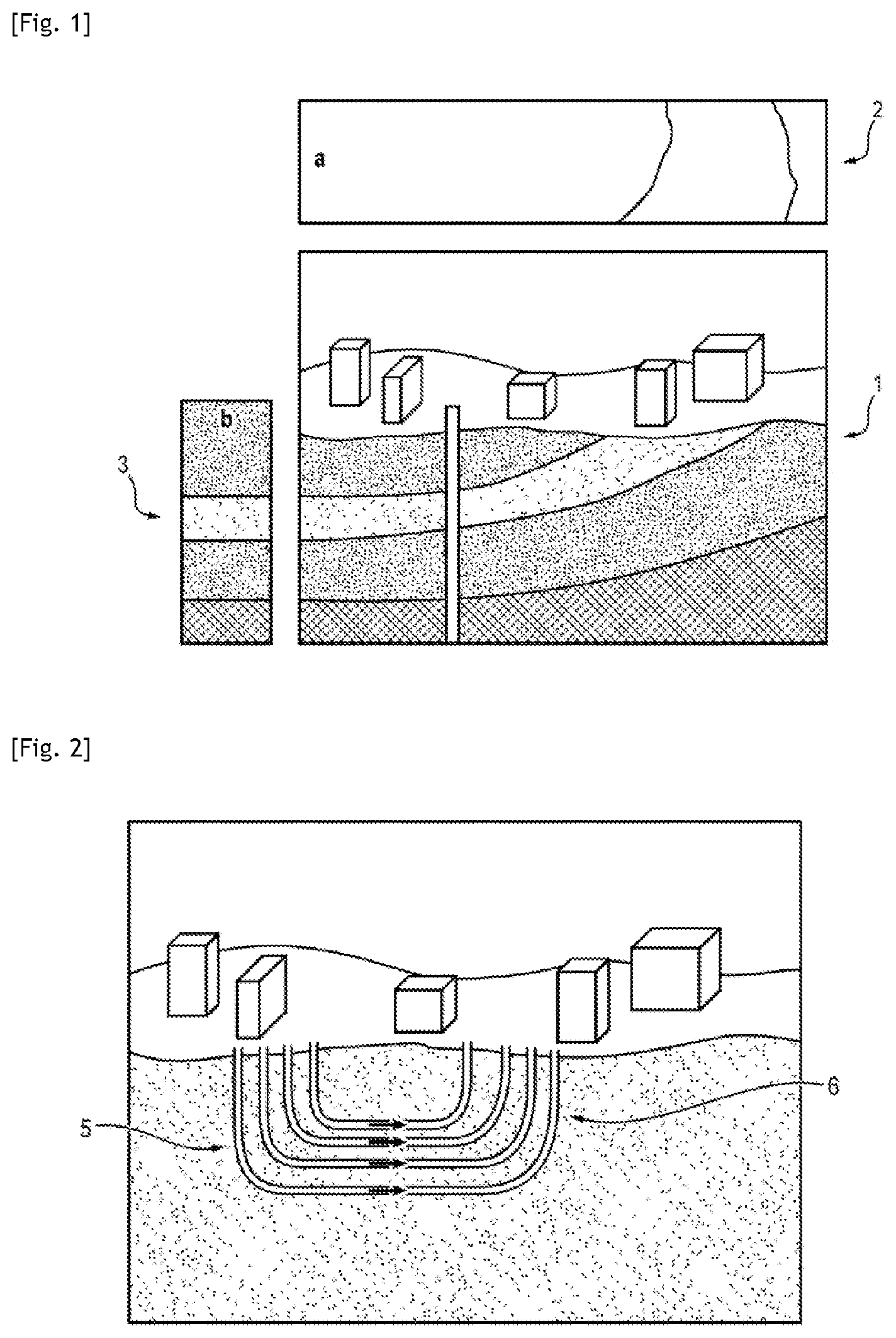 Patent US12410948 Figure 1 – Method for modelling a geothermal installation for the thermal regulation of at least one building