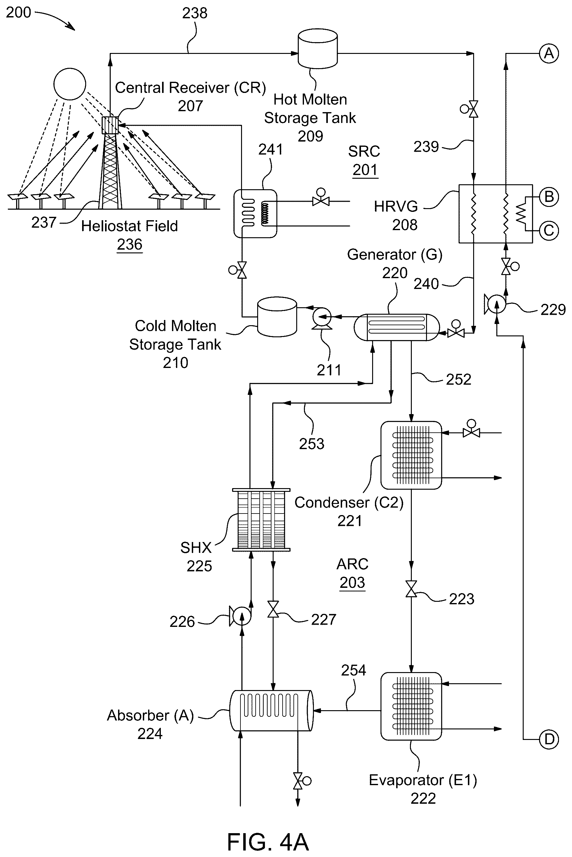 Patent US12410951 Figure 10 – Rankine energy system based on solar power