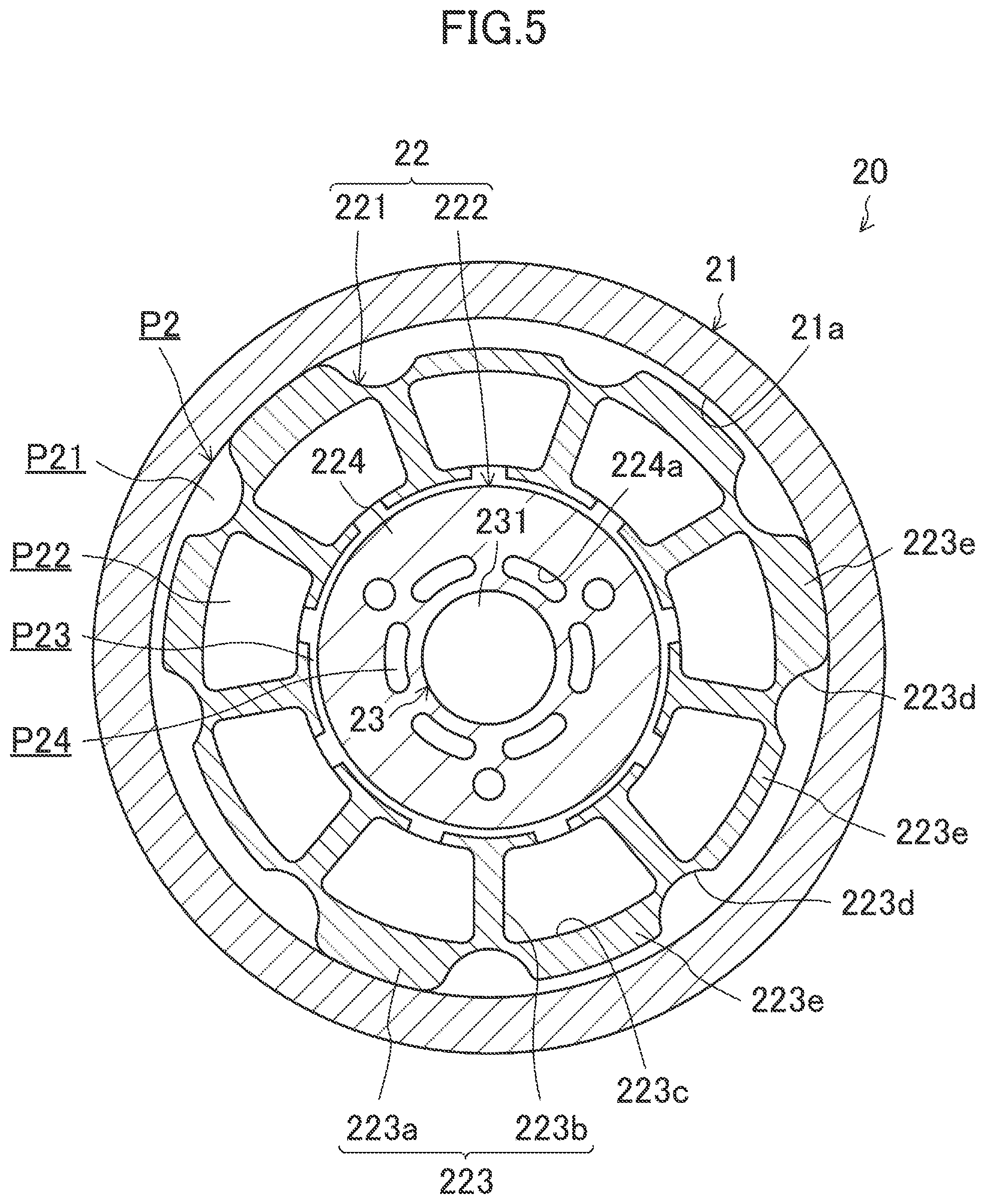 Patent US12410952 Figure 5 – Compressor device and refrigeration apparatus