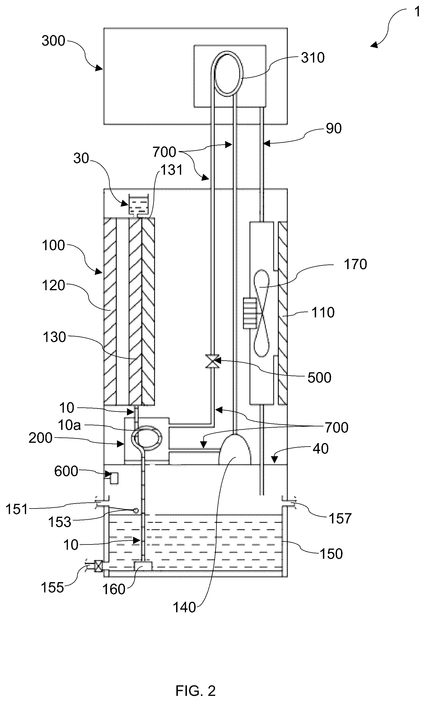 Patent US12410953 Figure 2 – Condensing unit