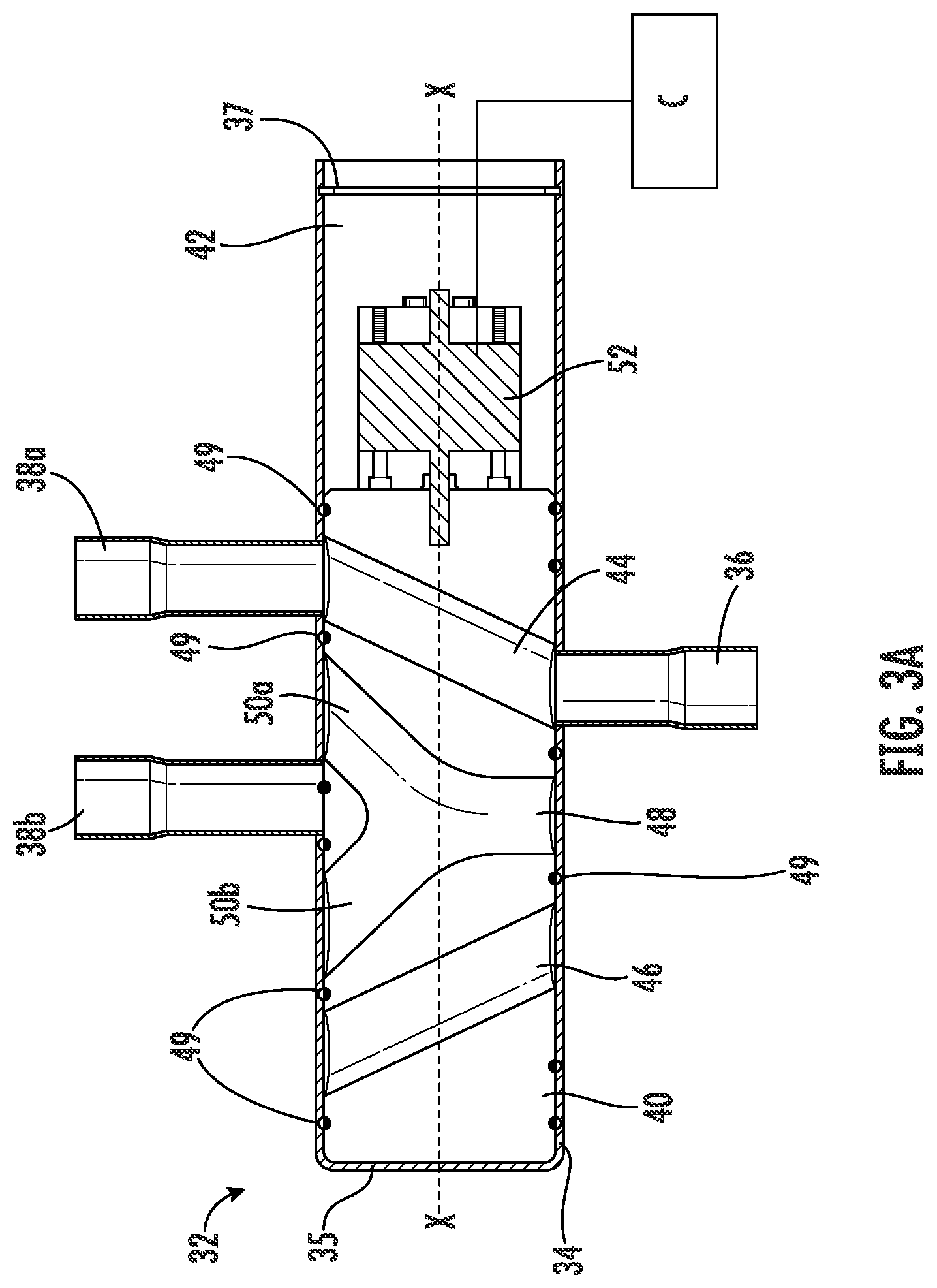 Patent US12410954 Figure 3 – Oil management for dual compressor modulation