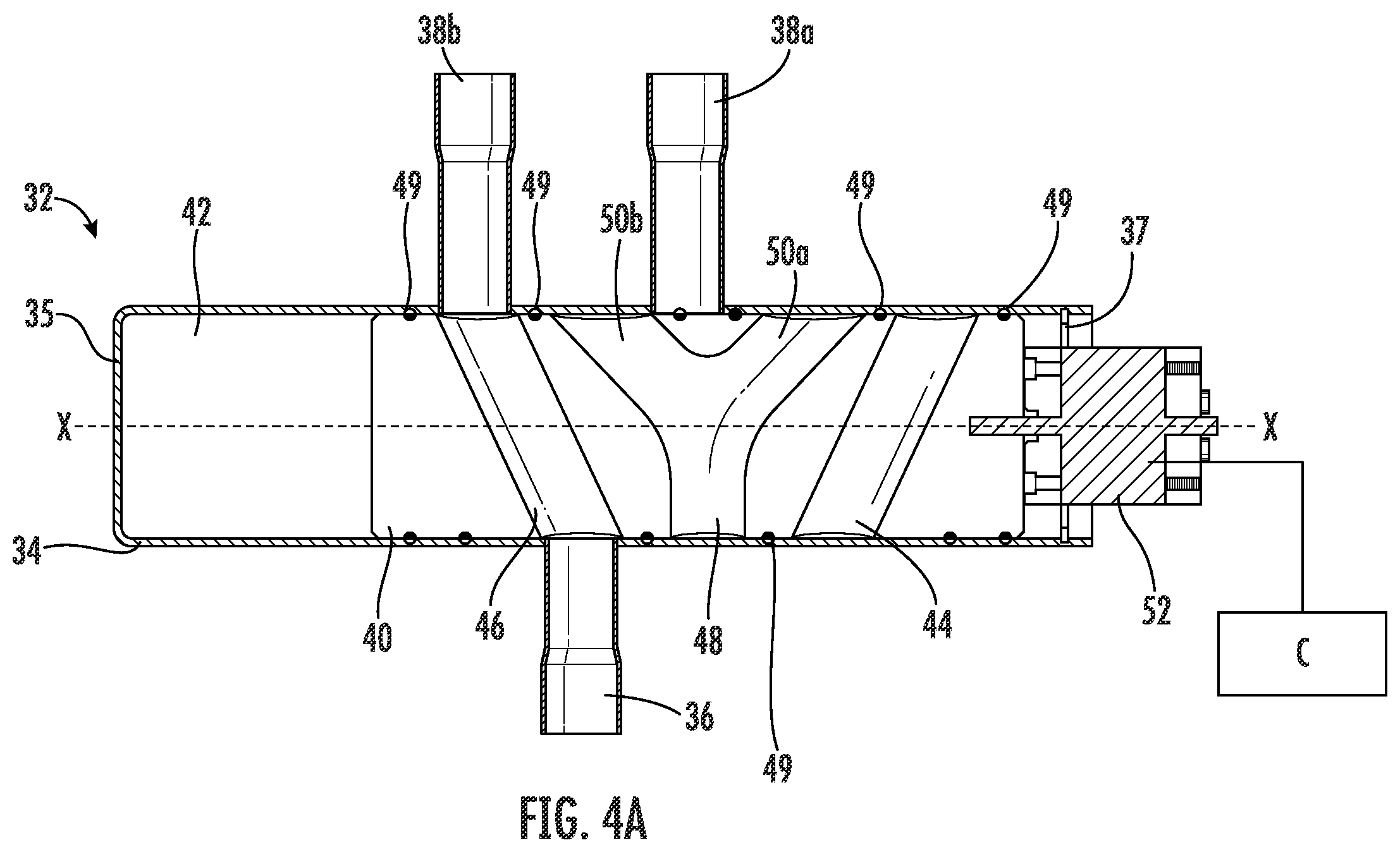 Patent US12410954 Figure 5 – Oil management for dual compressor modulation