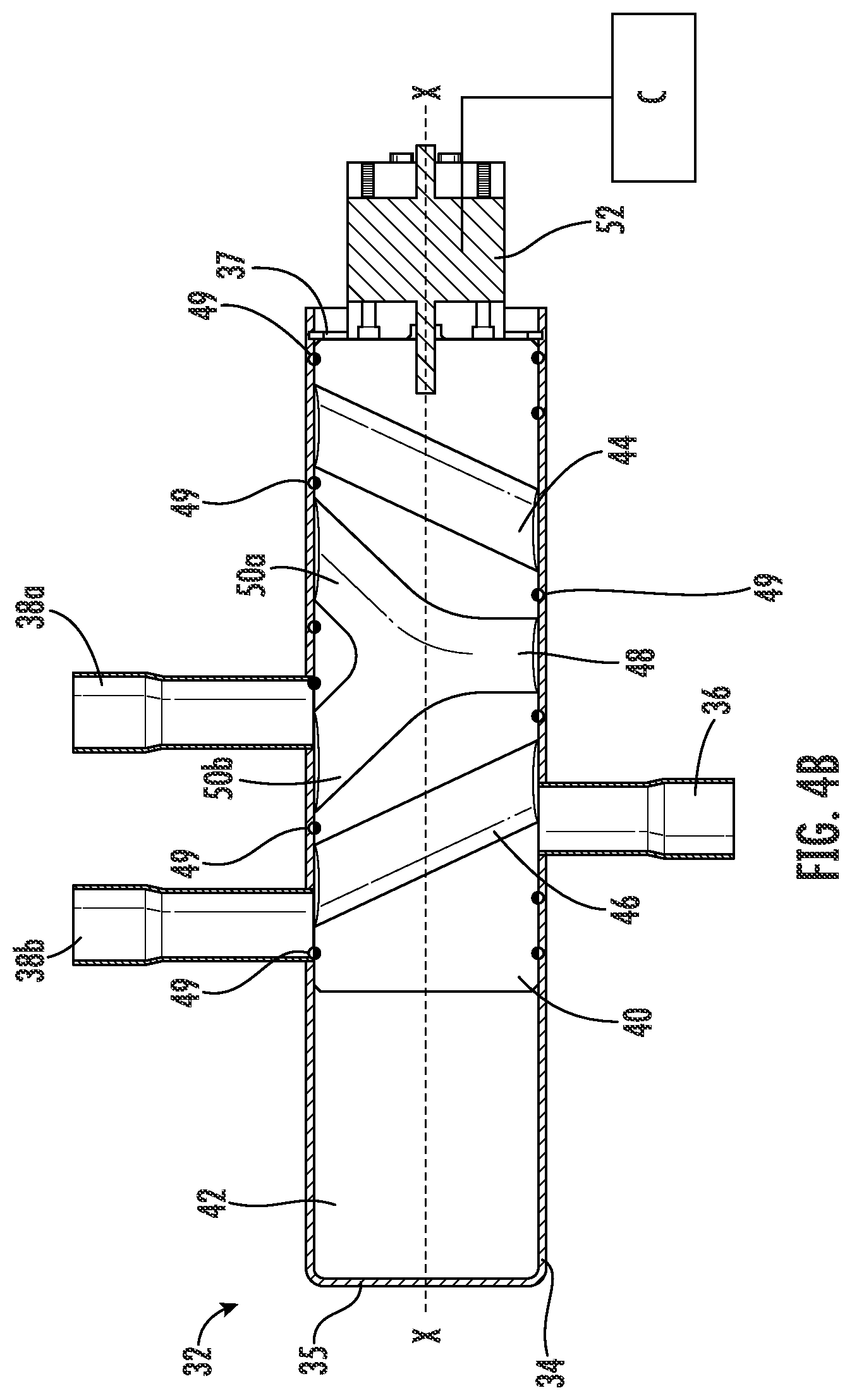 Patent US12410954 Figure 6 – Oil management for dual compressor modulation